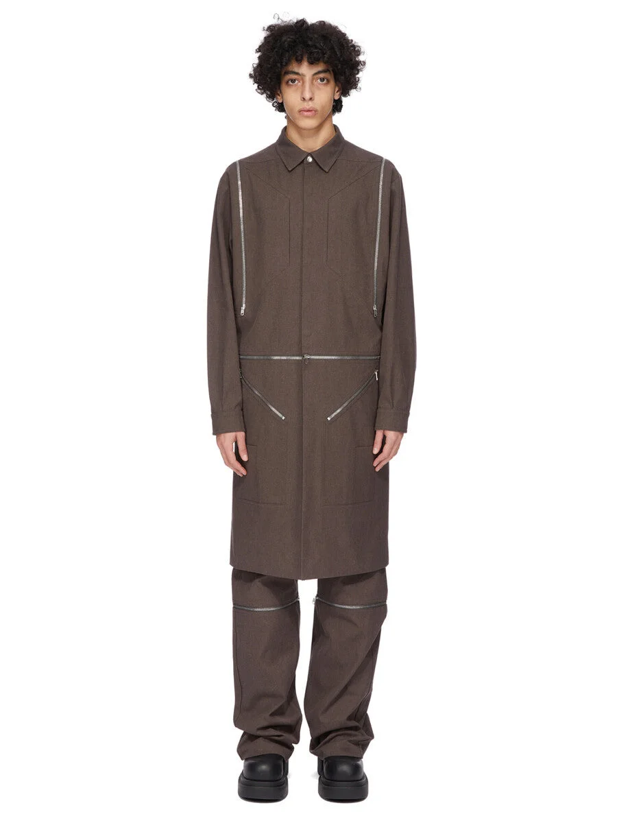 Brown Concordians Heizer Long Coat - 1