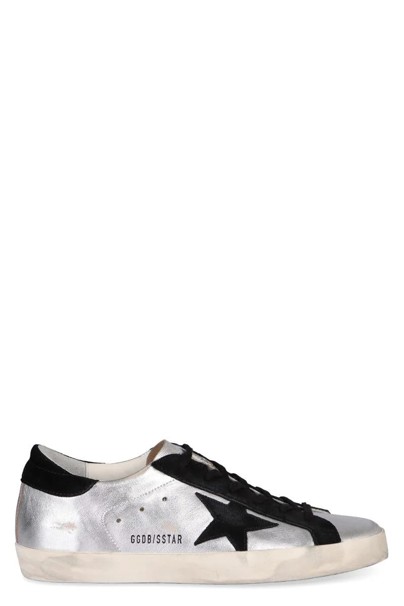 Golden Goose Superstar Metallic Leather Low-Top Sneakers - 1