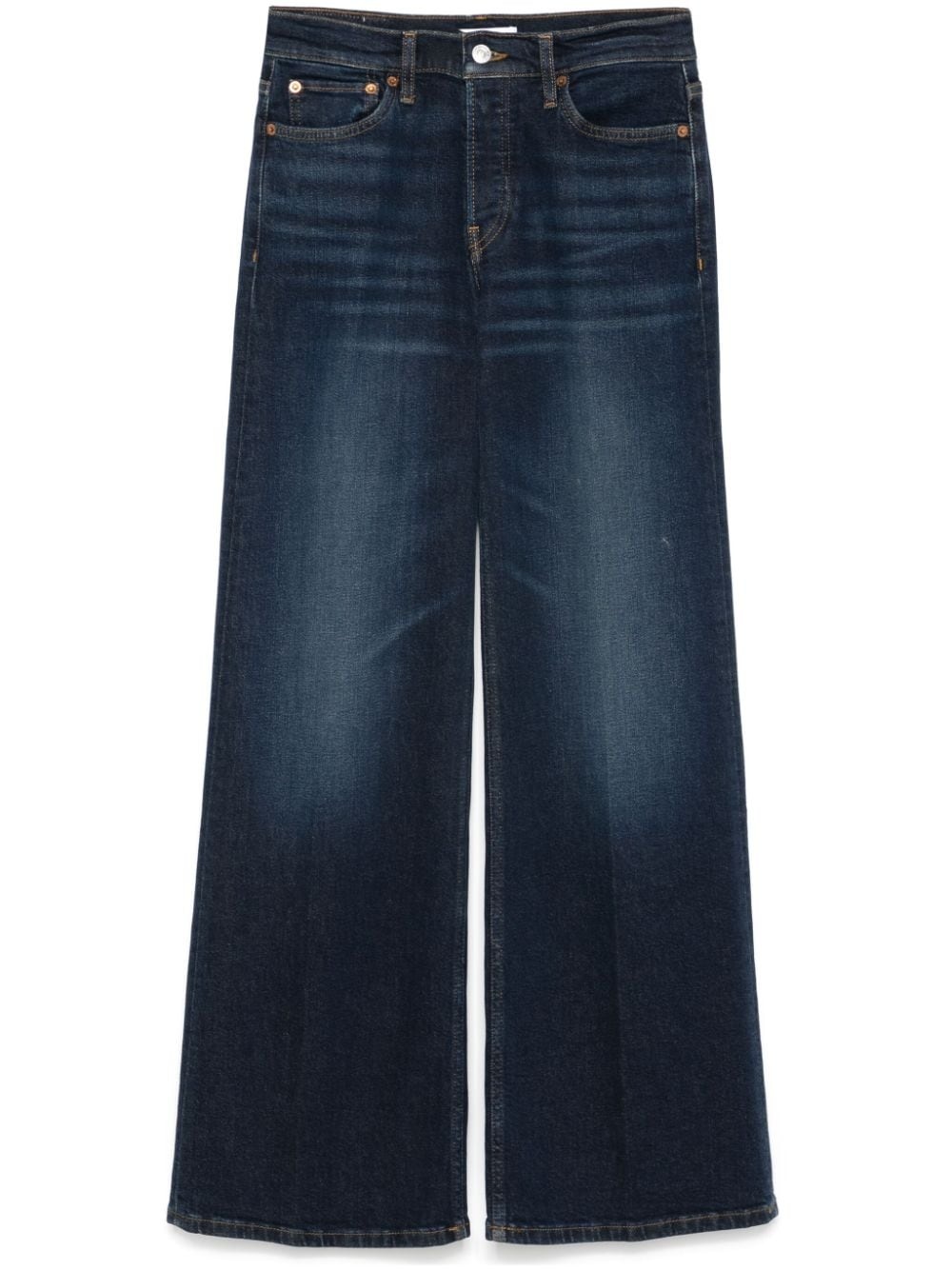 mid-rise wide-leg jeans - 1