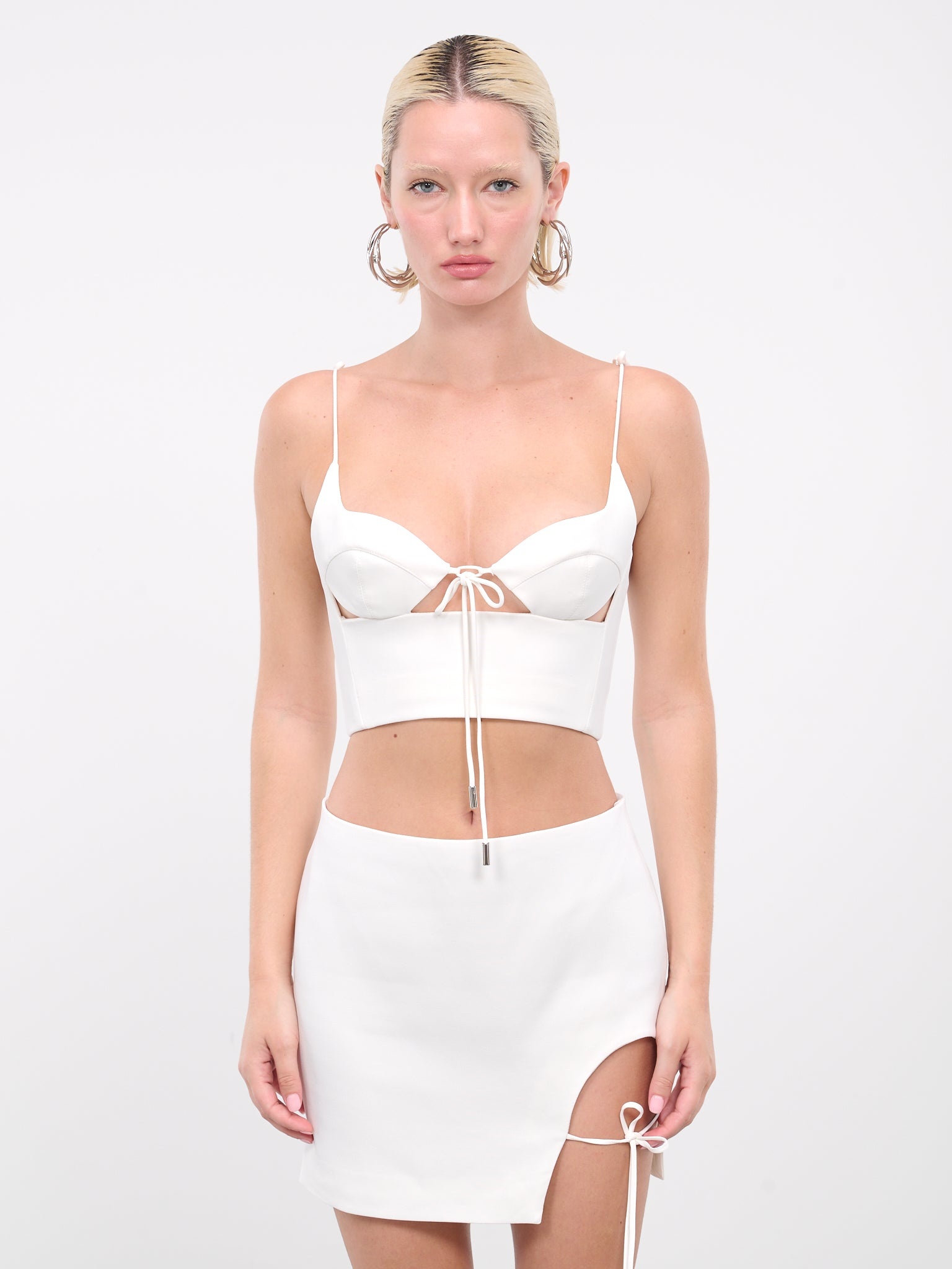Self-Tie Crop Top - 1