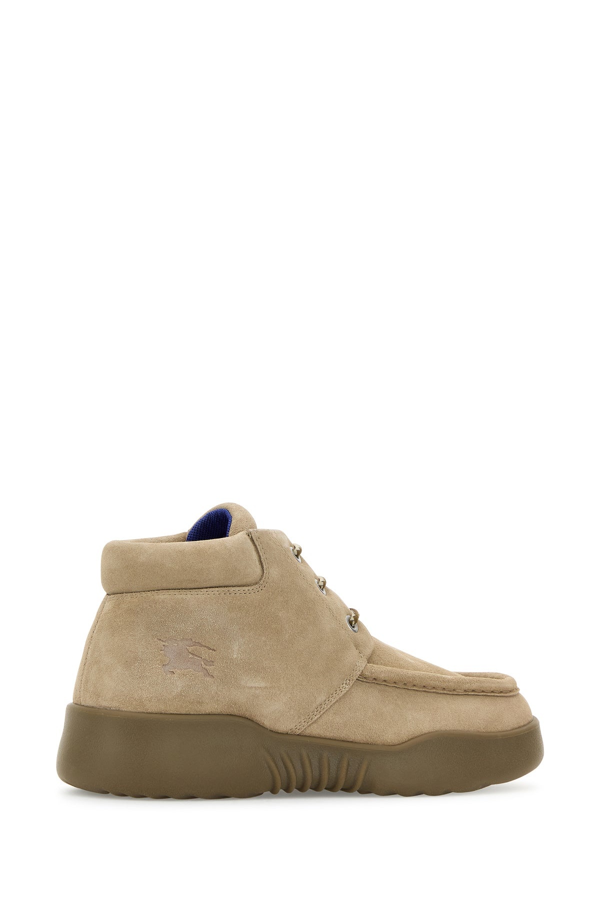Beige suede Log ankle boots - 3
