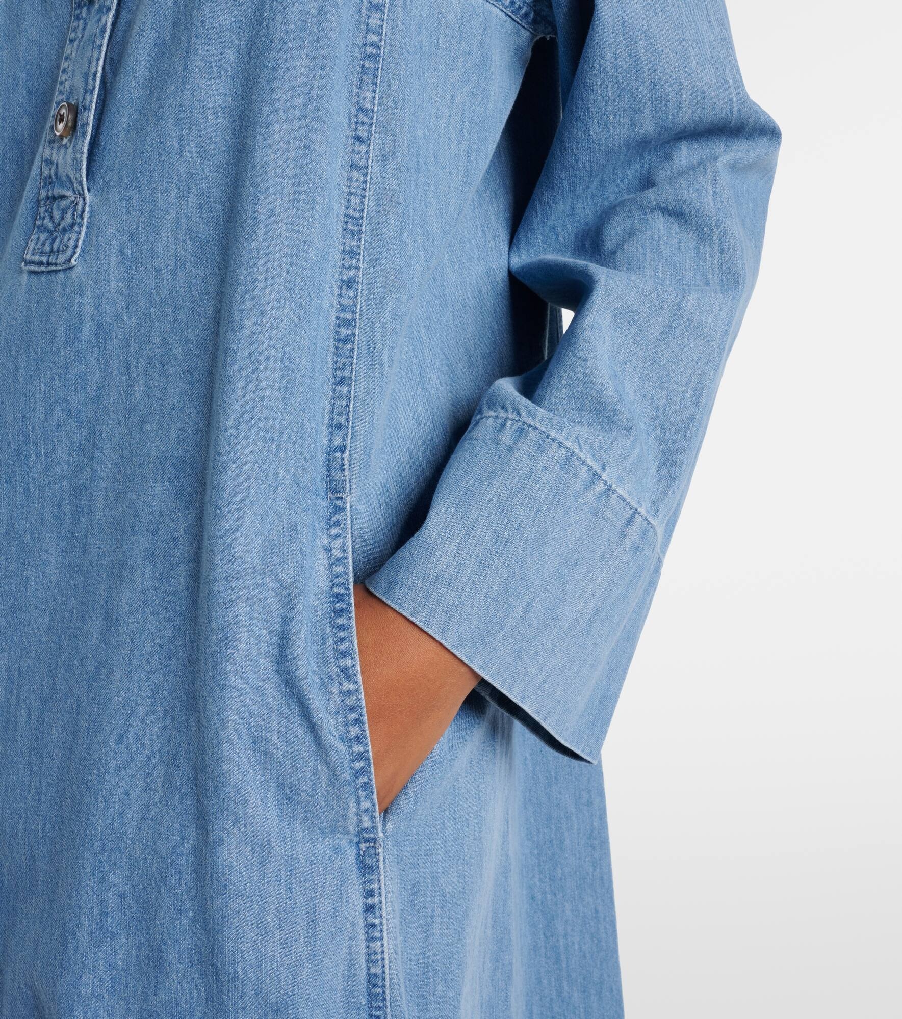 Denim maxi dress - 5