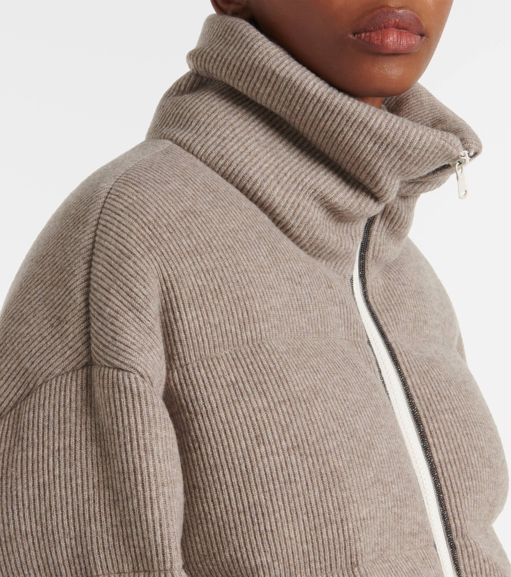 Cashmere down jacket - 4