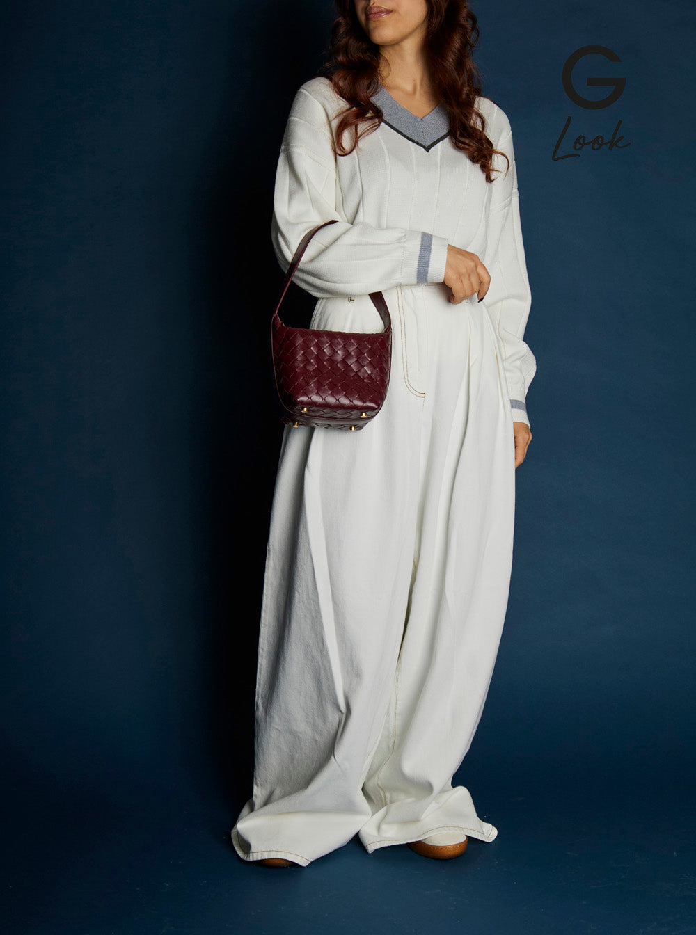 Bottega Veneta Women 'Candy Wallace' Bordeaux Handbag With Intrecciato Motif In Leather Woman - 7