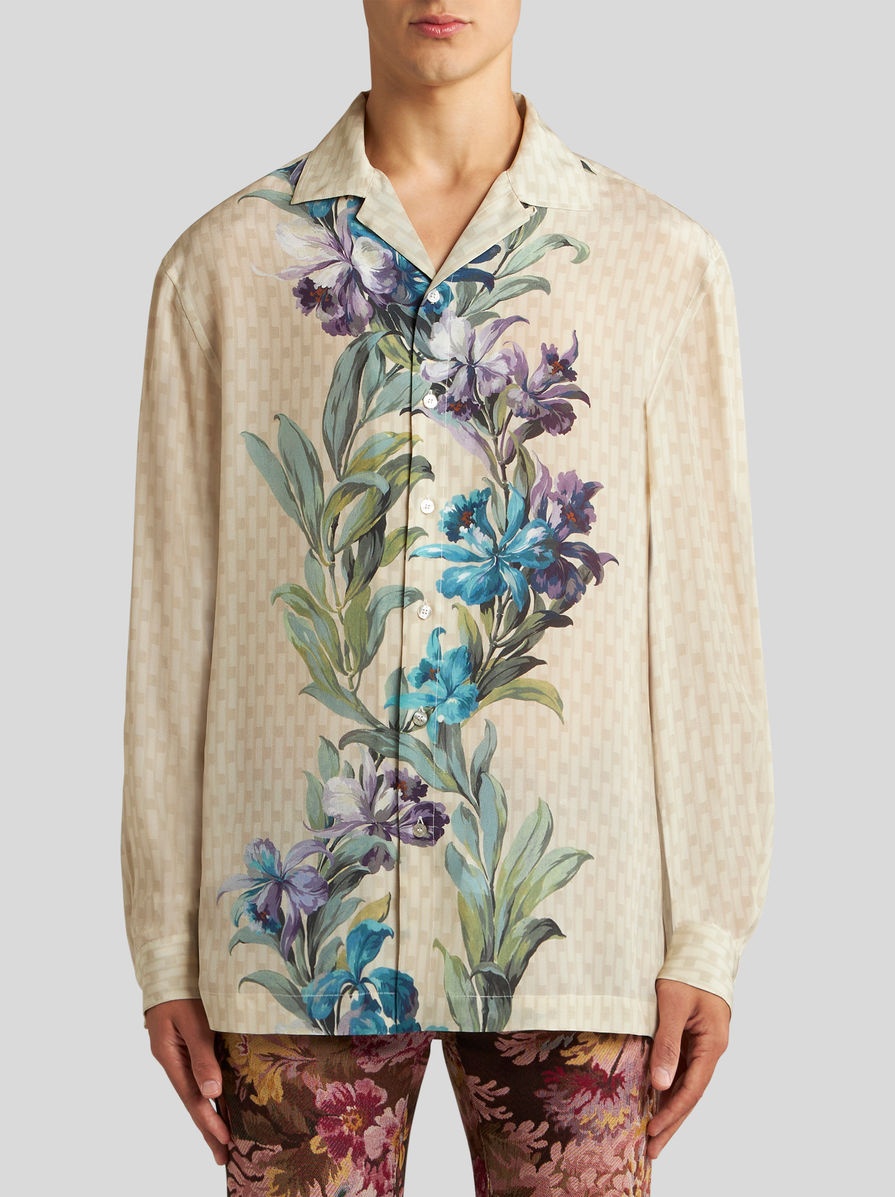 BOWLING SHIRT WITH PLACED PRINT - 2