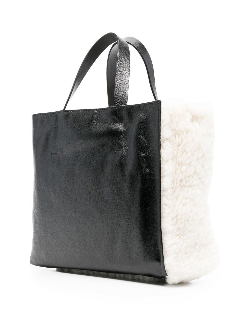 Museo shearling tote bag - 4