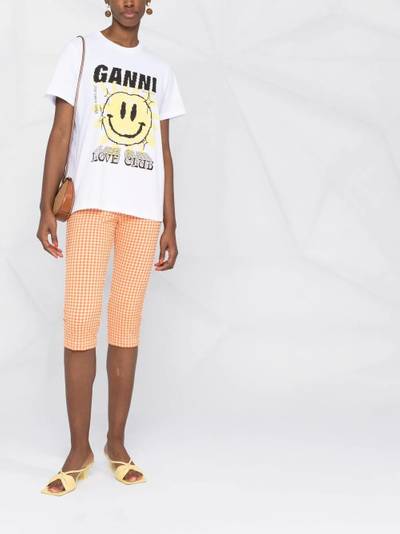 MSGM gingham check cycling shorts outlook