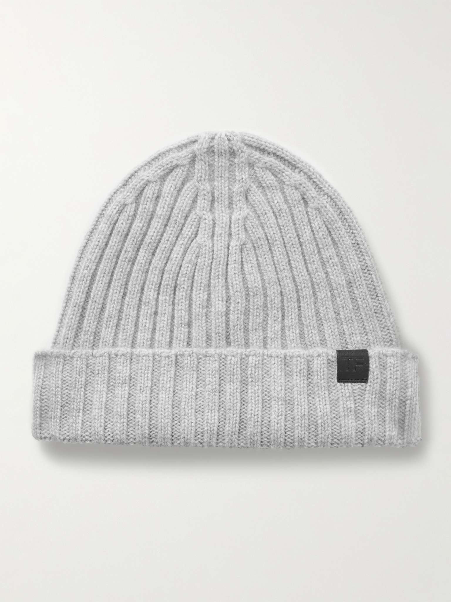Ribbed Cashmere Beanie - 1