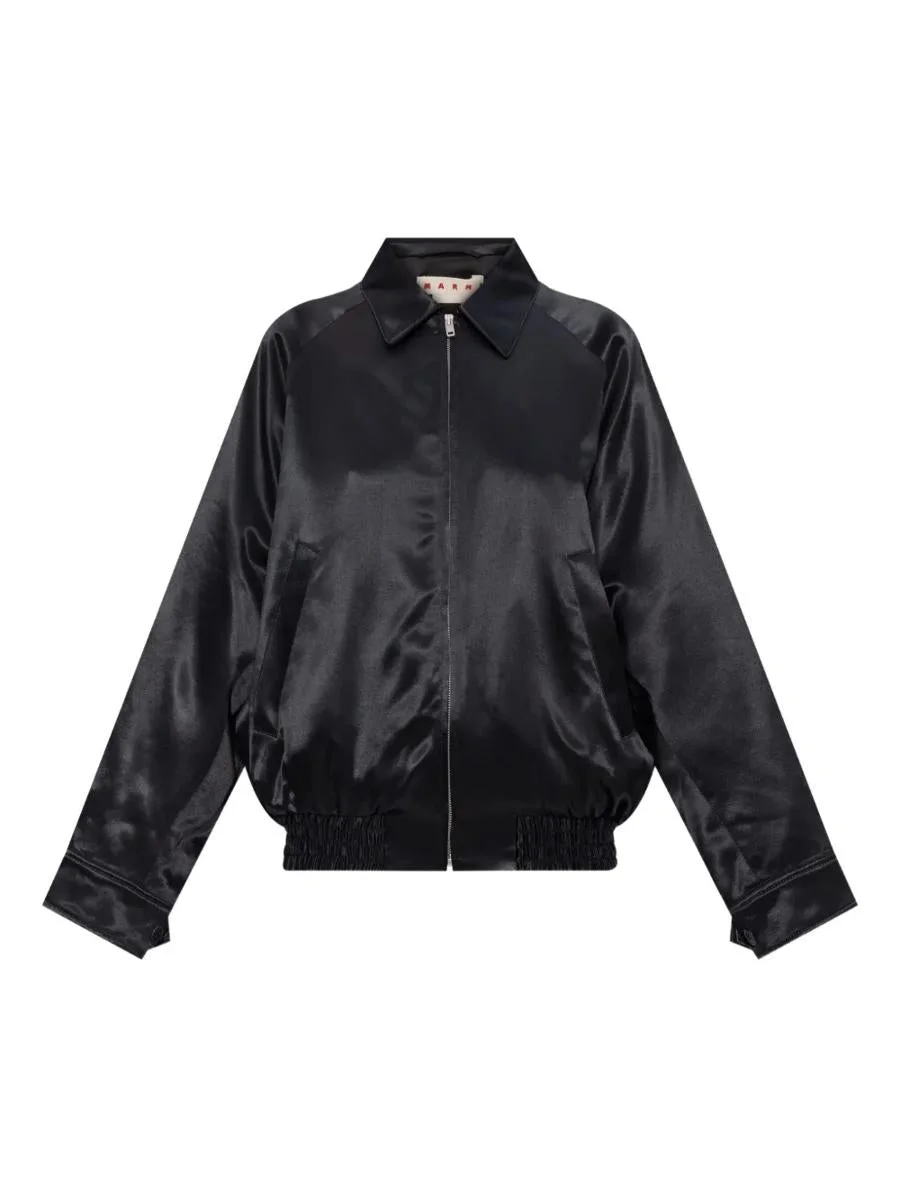 Marni Satin Bomber Jacket - 1