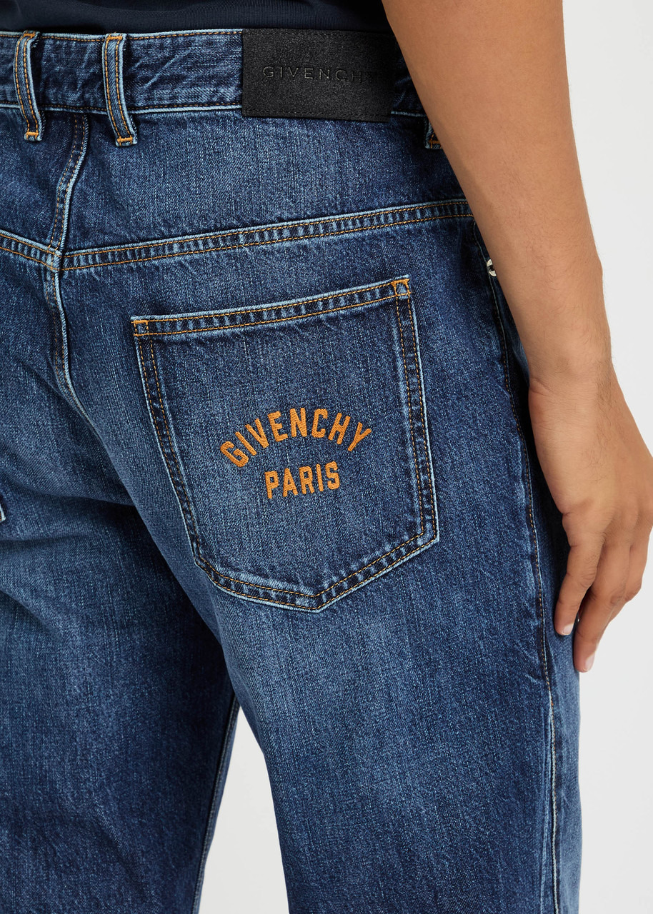 Givenchy Logo-embroidered Straight-leg Jeans - 5