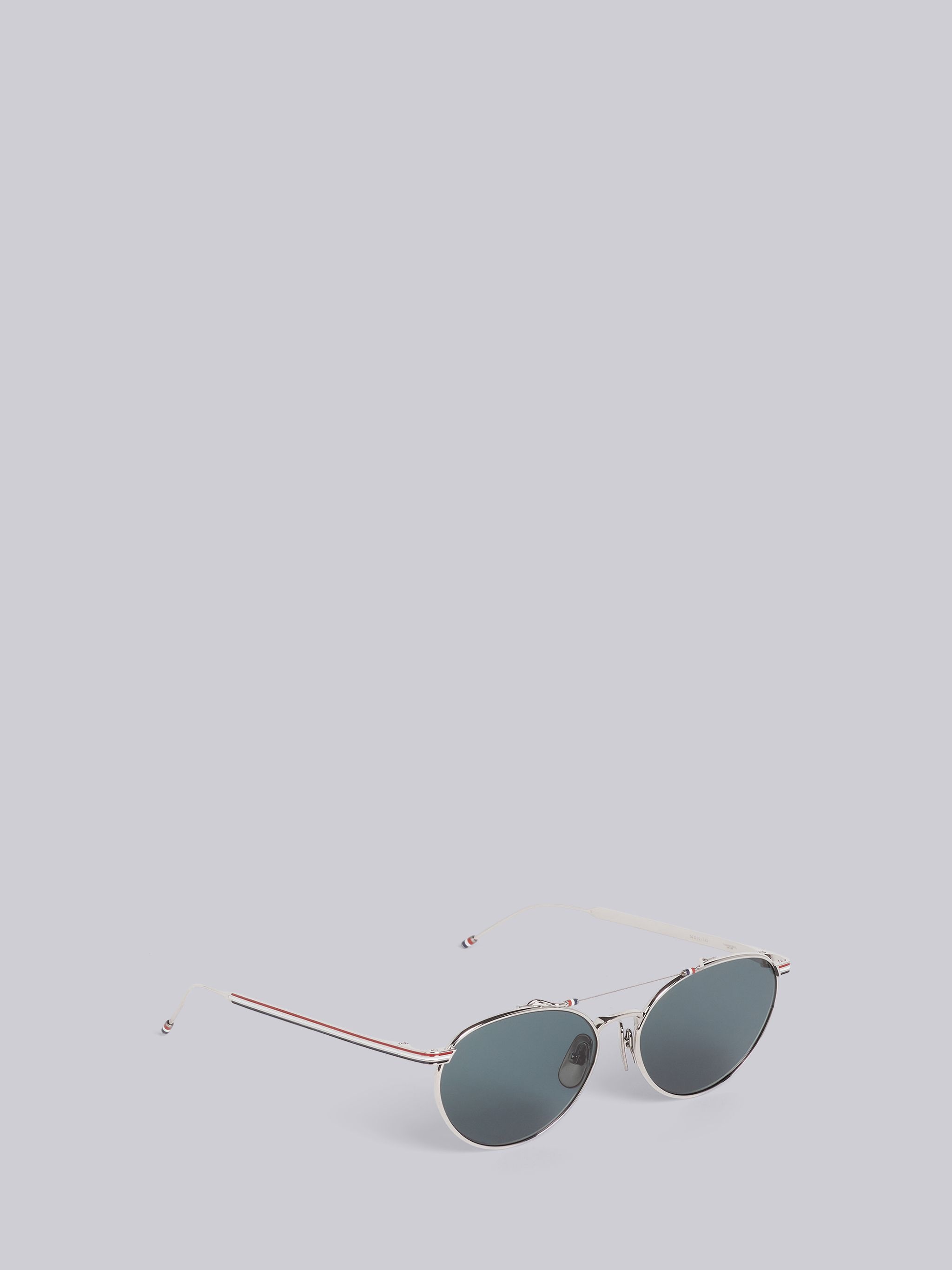 TB919 - Silver Oval Aviator Sunglasses - 4