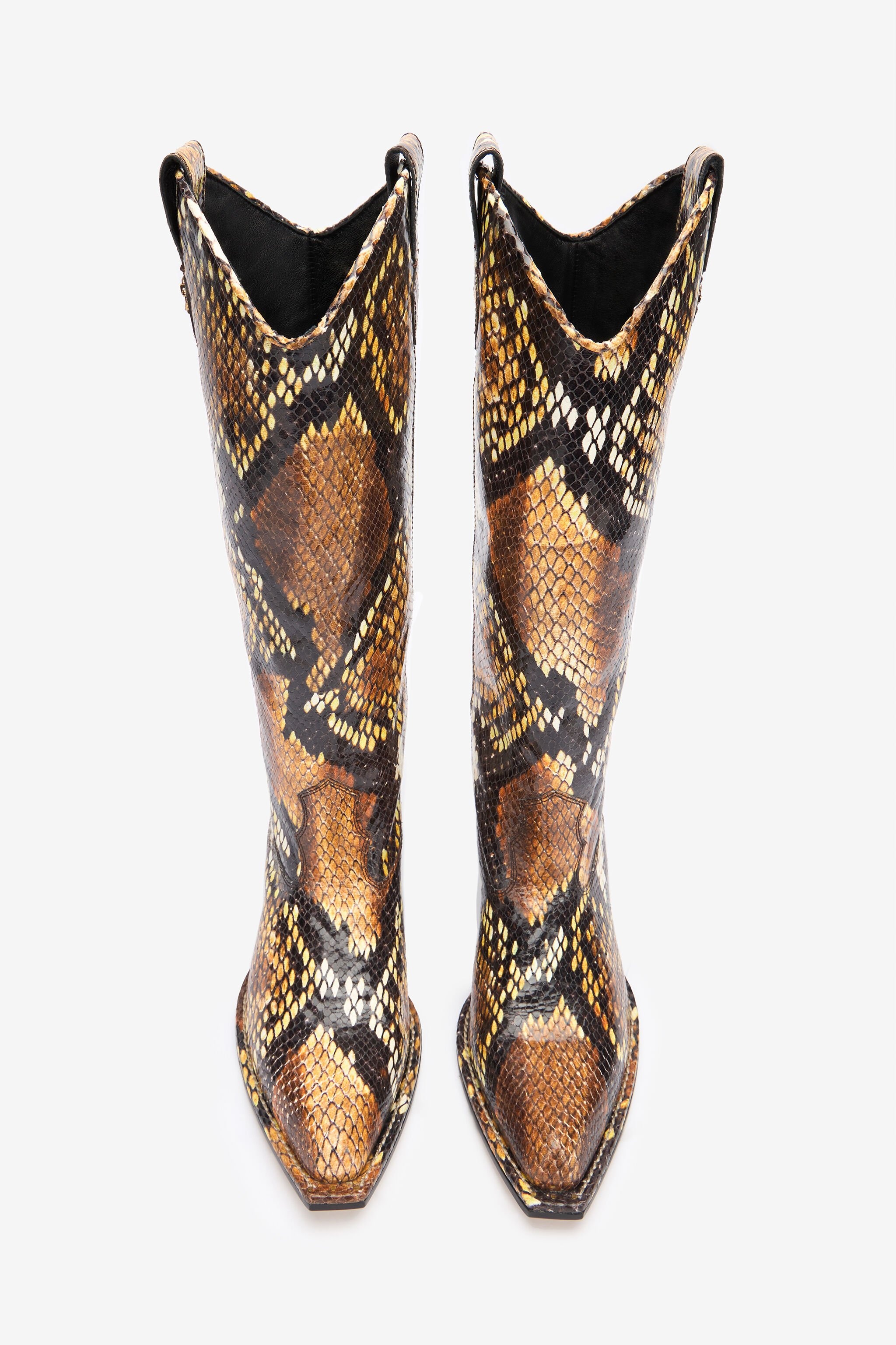 Texan Boots With Python Print - 6
