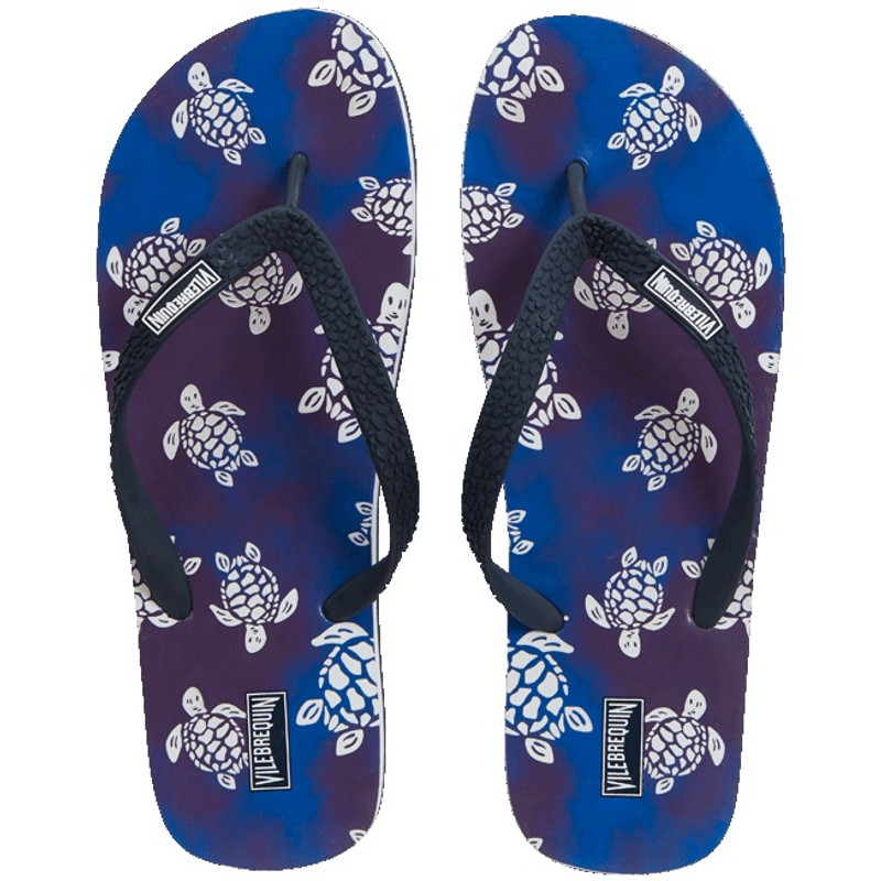 Vilebrequin Men Beach Flip Flops 1991 Original Turtles outlook
