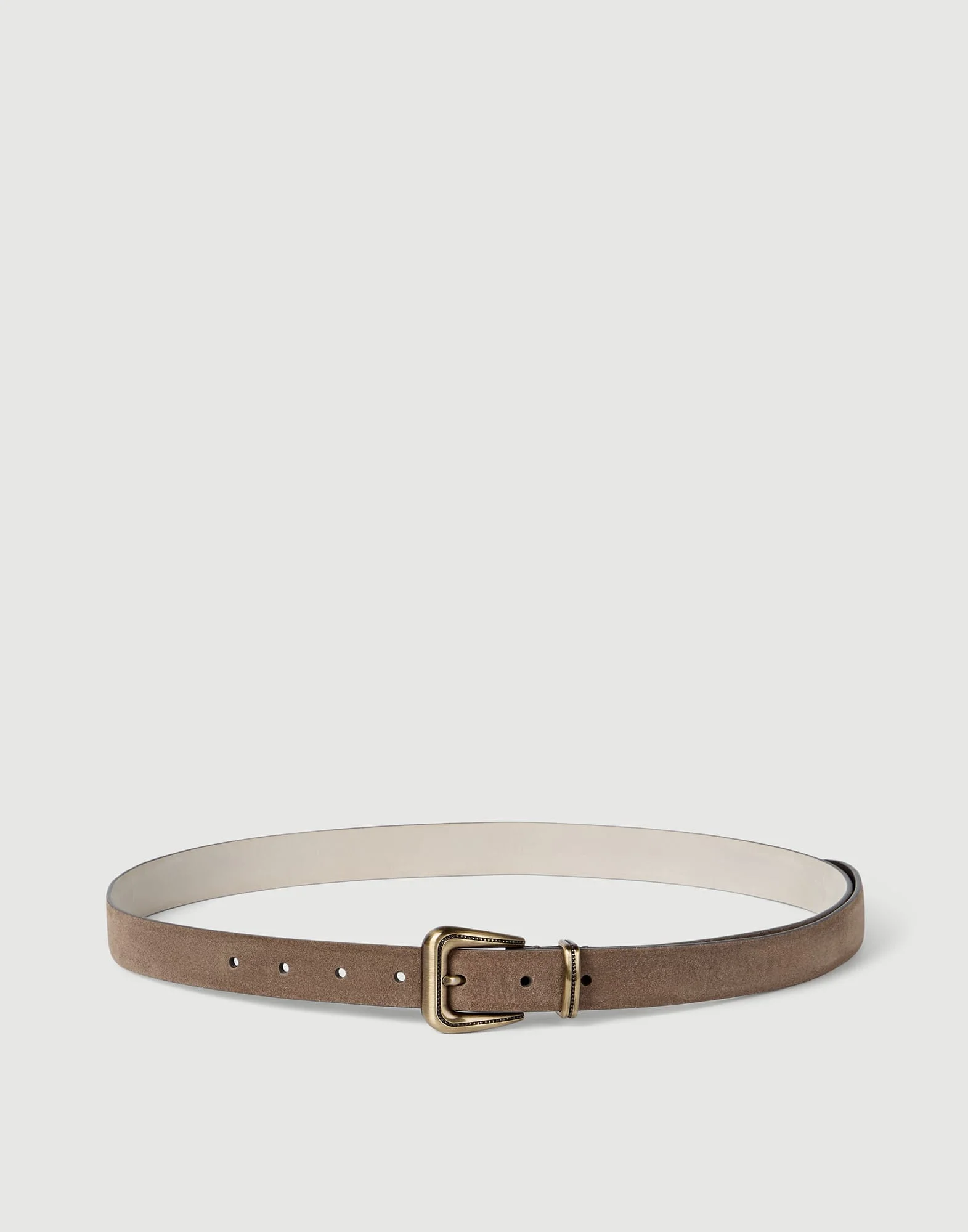 Suede belt with monili - 1