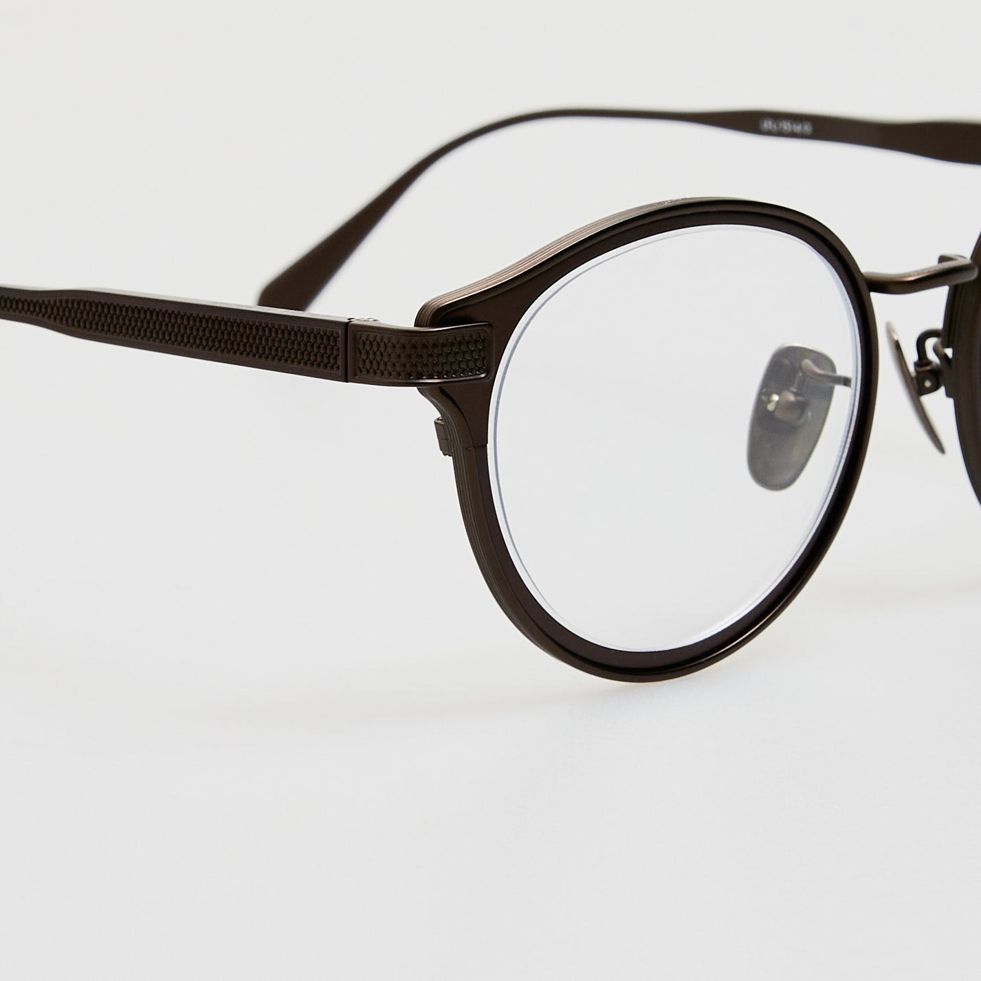 Anthony Oval Optical Frame in Matt Nickel - 4