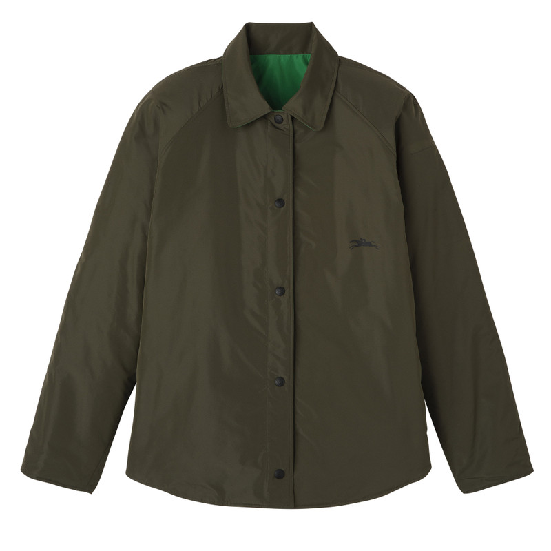 Padded blouson Khaki/Green - Technical taffeta 1