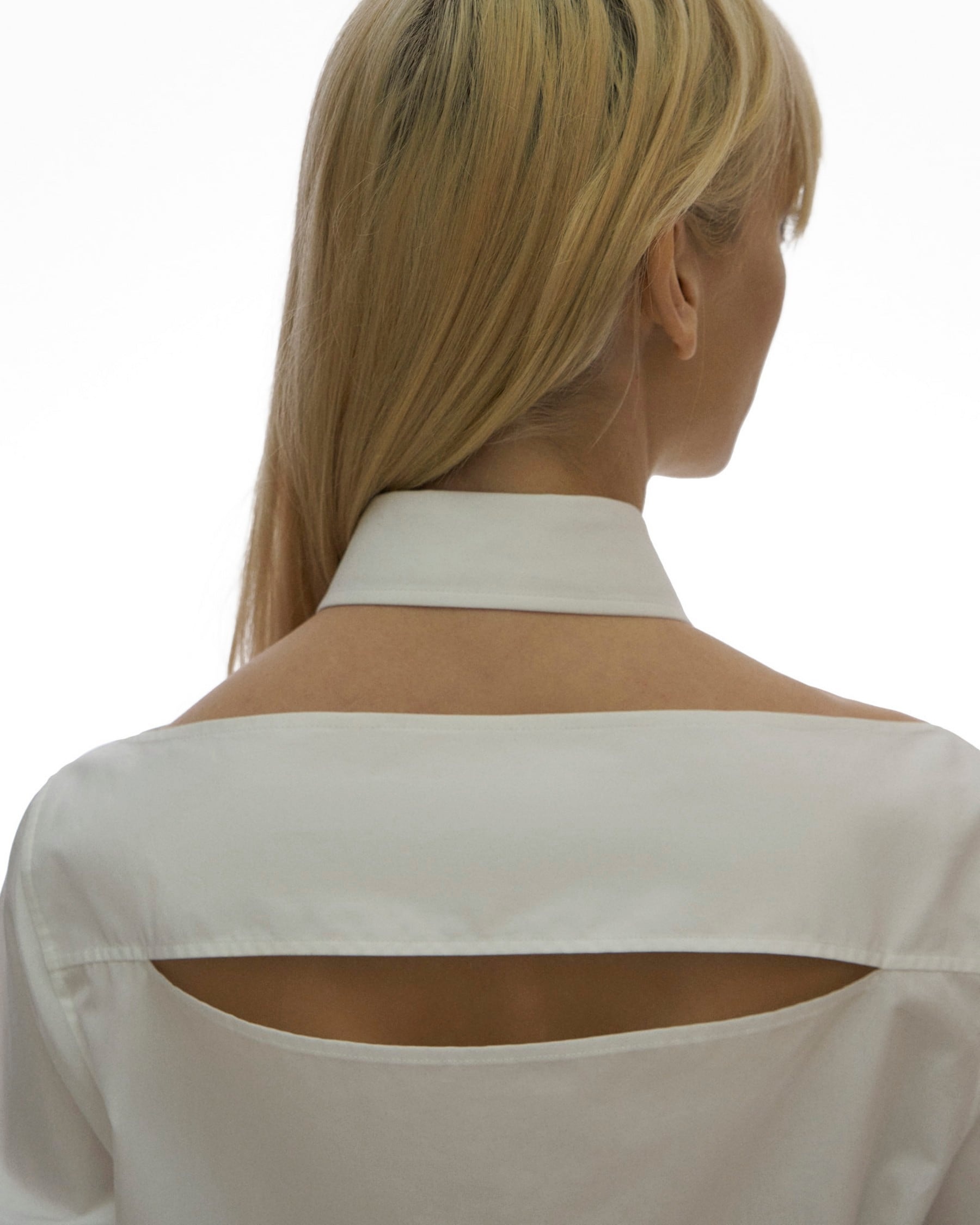 CUT-OUT POPLIN SHIRT - 6