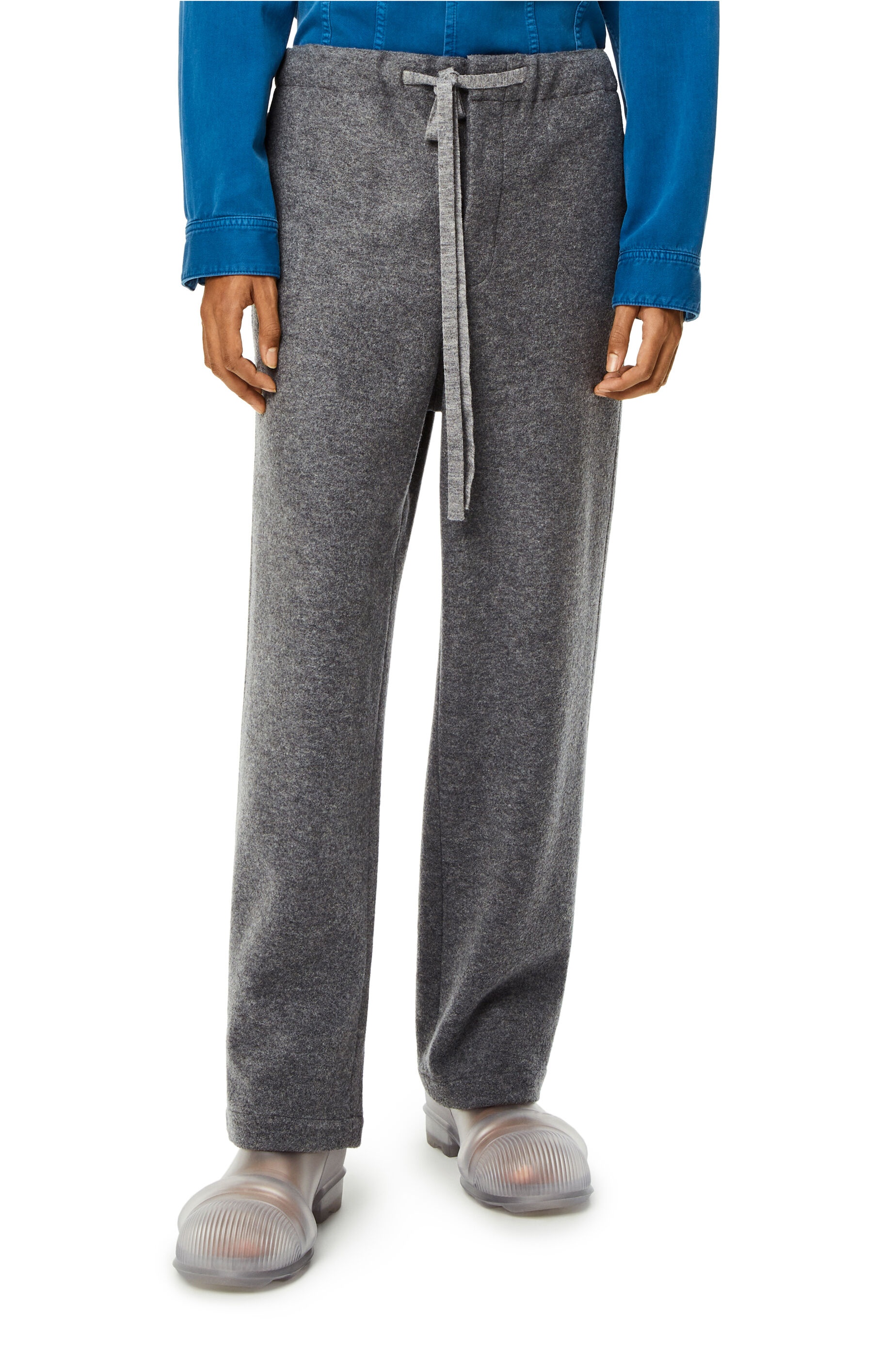 Drawstring trousers in wool - 3