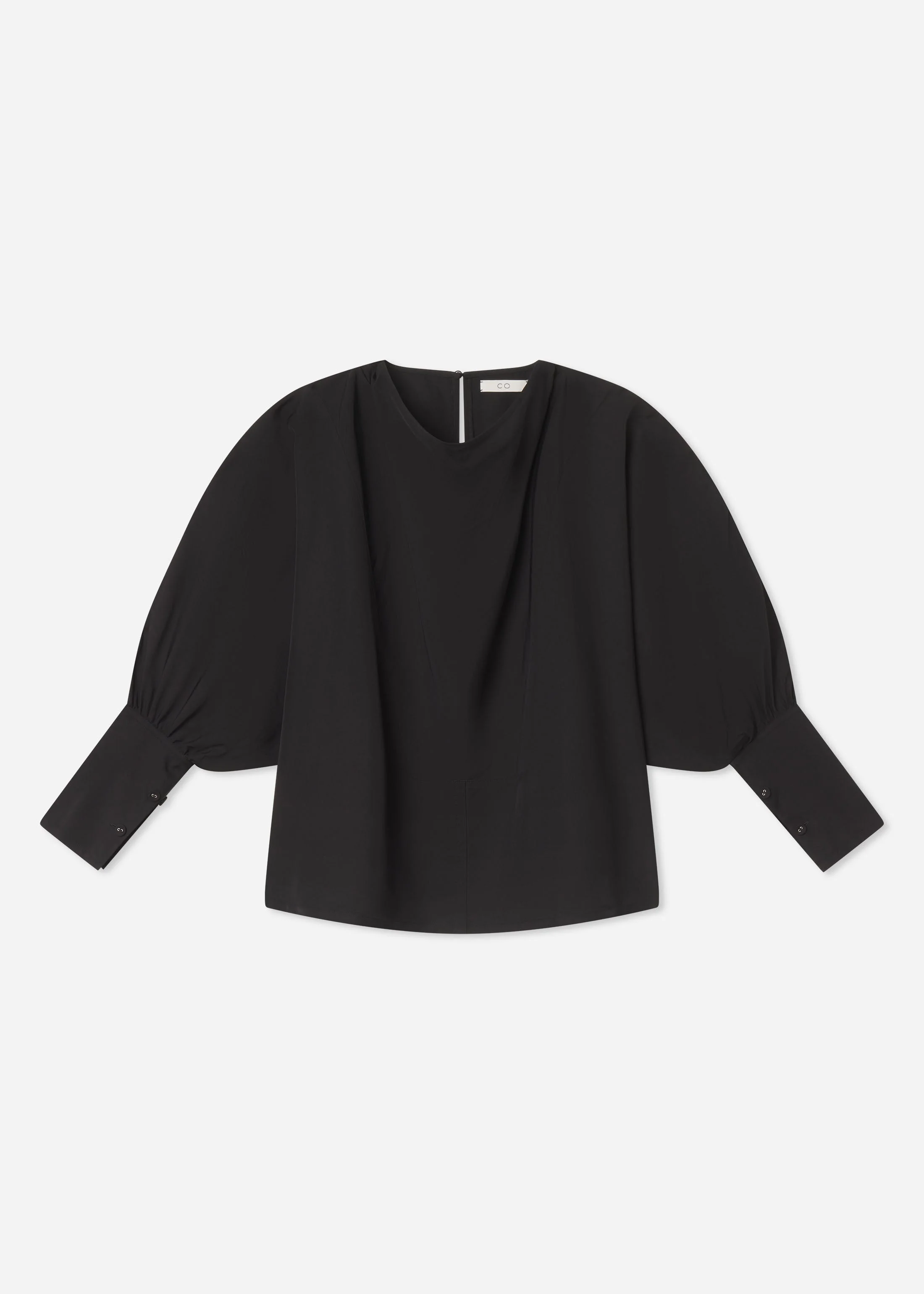 Draped Tunic Top in Viscose Silk - 1