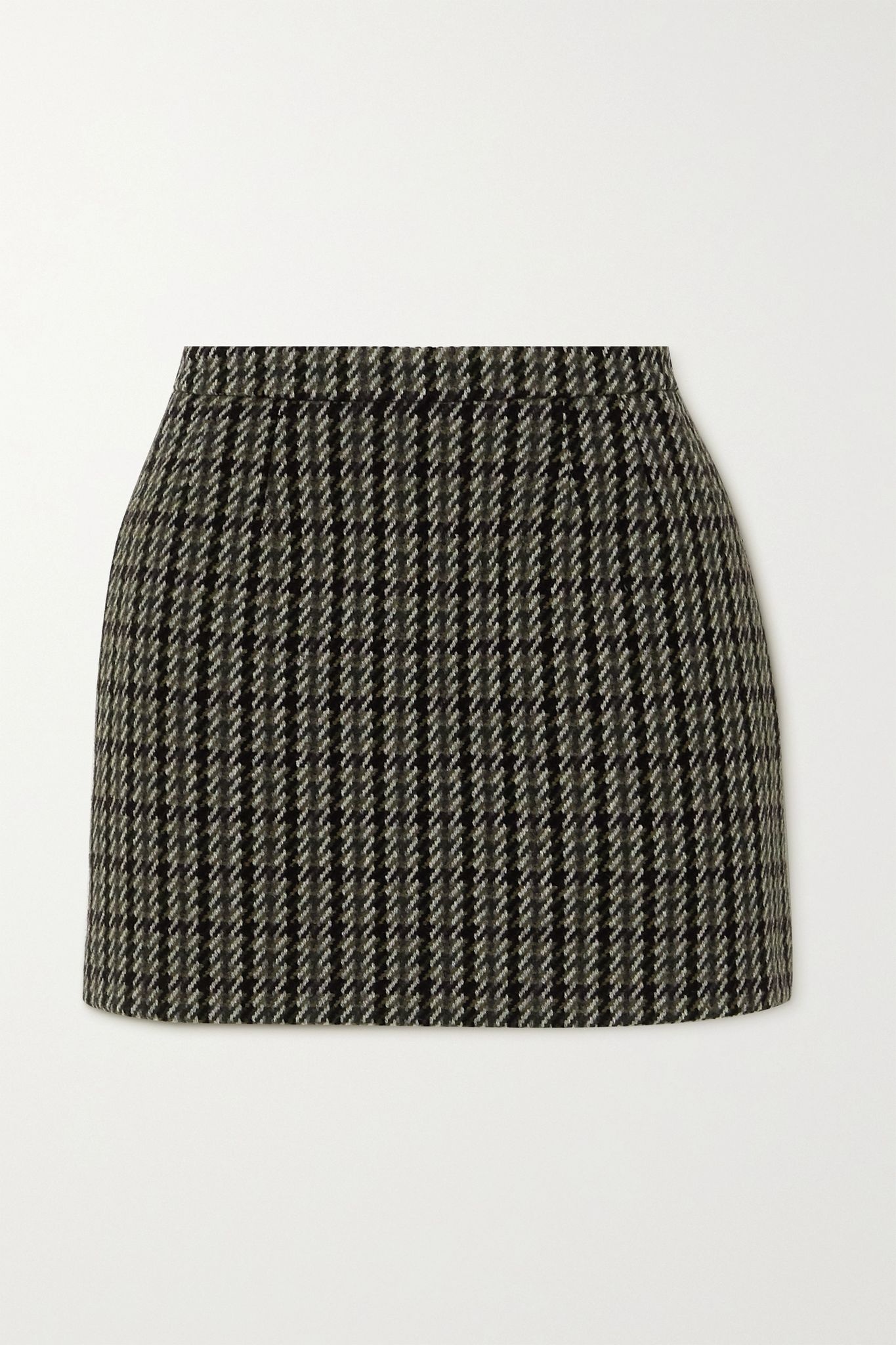 Wool-blend tweed mini skirt - 1