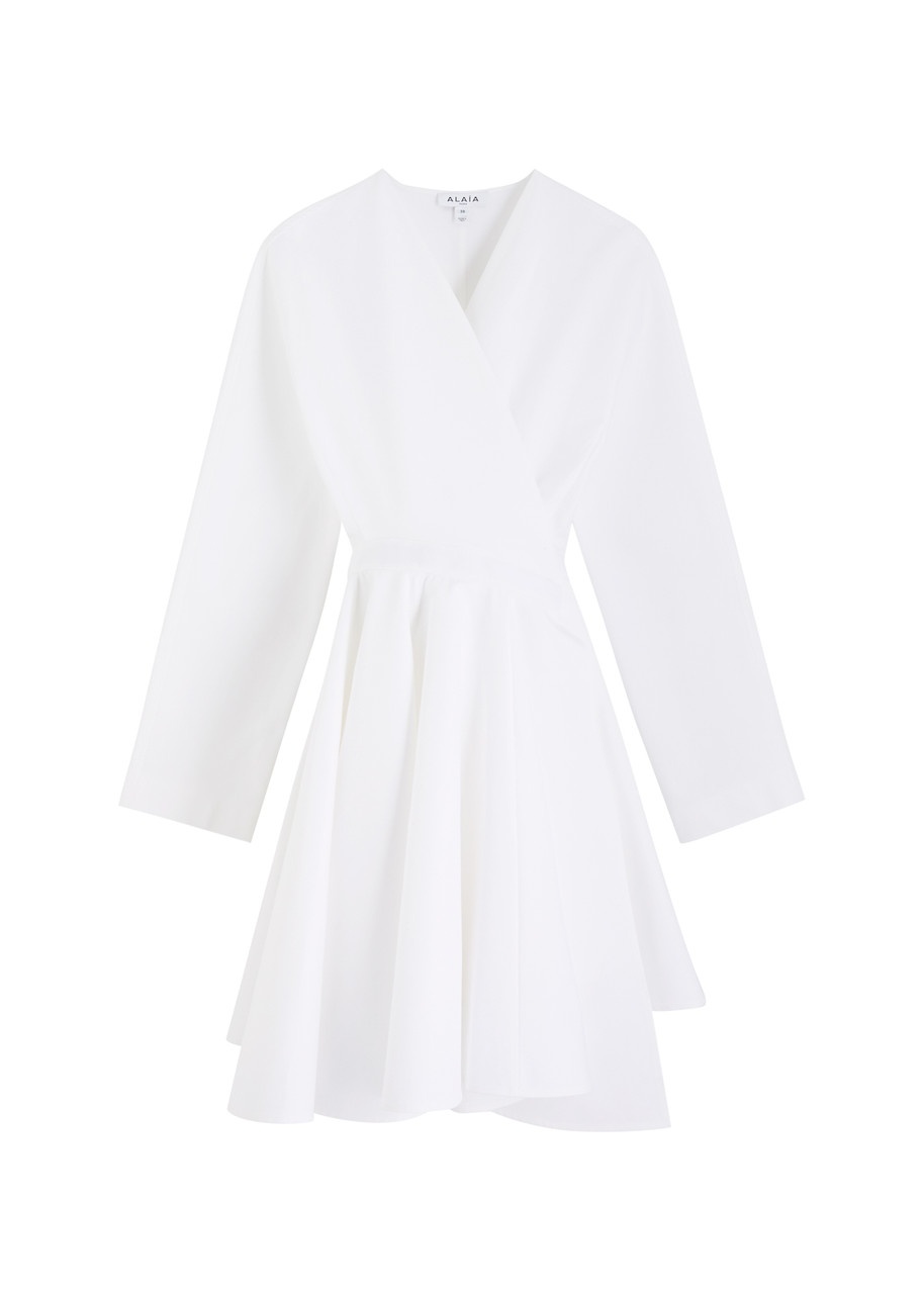 Alaïa Wrap Crepe Mini Dress - 1