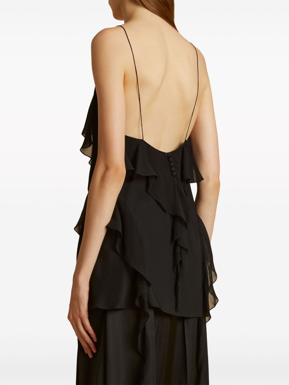 The Piet ruffled silk top - 8