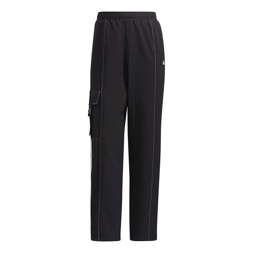 (WMNS) adidas Str Pt Loose Running Training Side Pocket Sports Pants/Trousers/Joggers Black GT4406 - 1