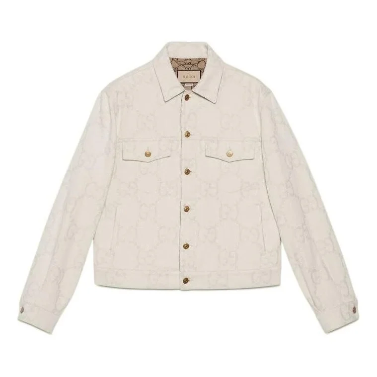 Gucci Maxi GG Denim Jacket 'Ivory' 693203-XDBYO-9122 - 1
