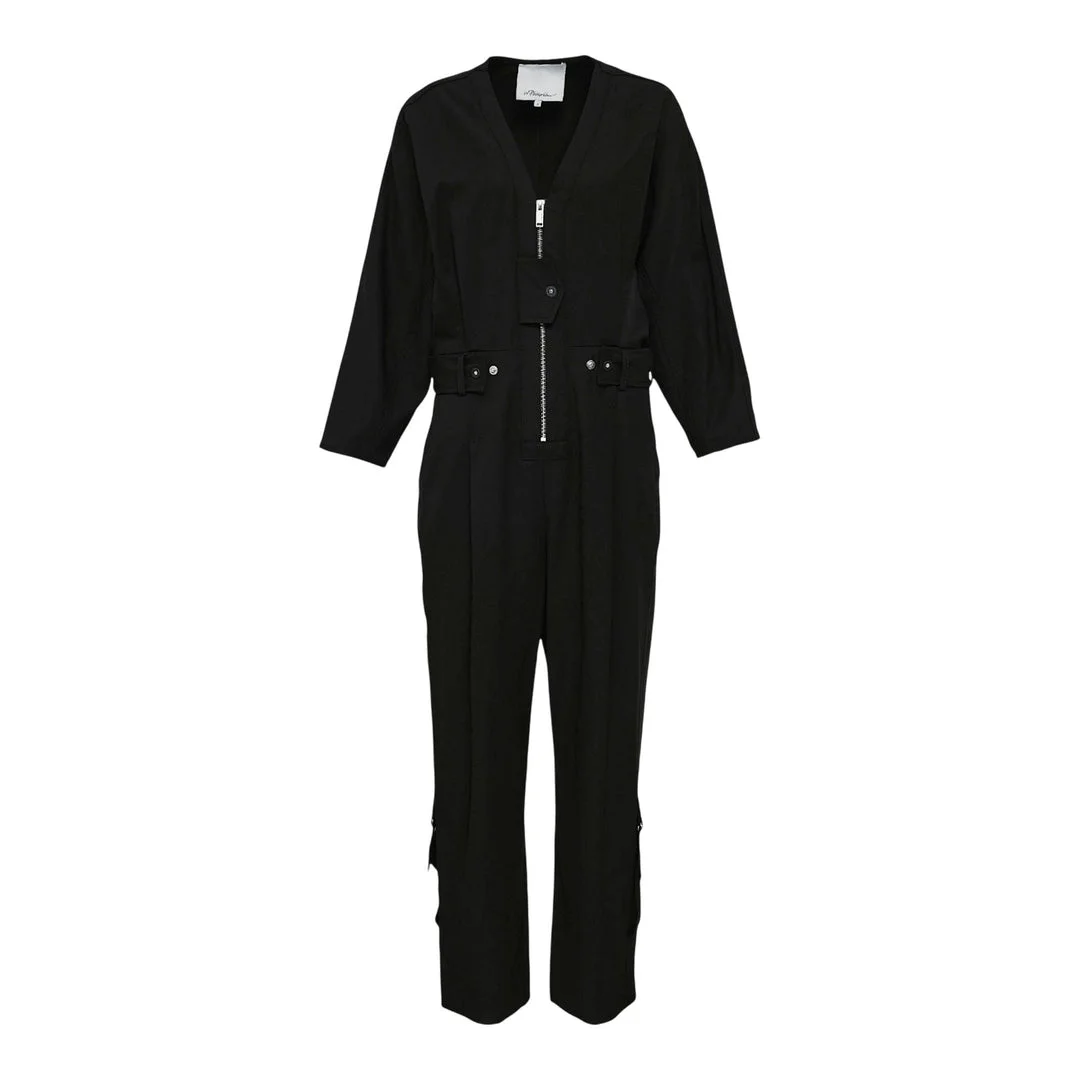 Belted Utility Jumpsuit - 1
