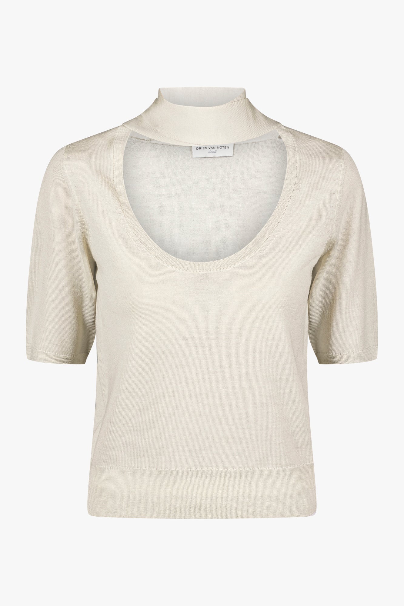 SHORT SLEEVE SWEATER - 1