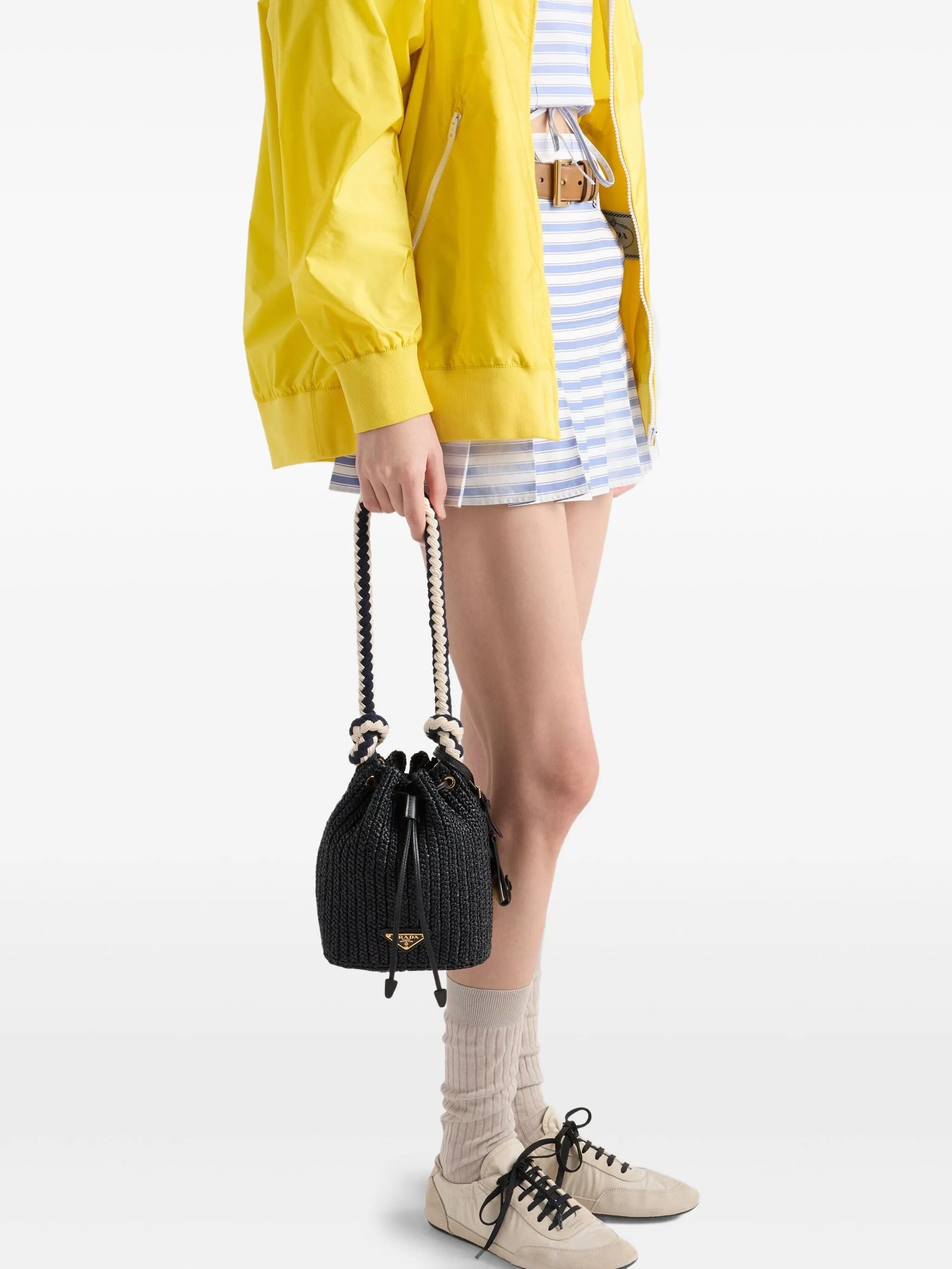 Striped Poplin Mini Skirt - 5