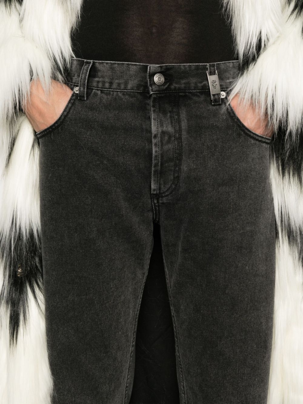 logo-plaque jeans - 5