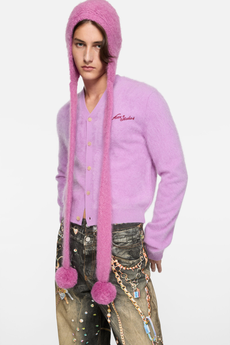 Cashmere cardigan - Year of the Horse - Pink/purple 4