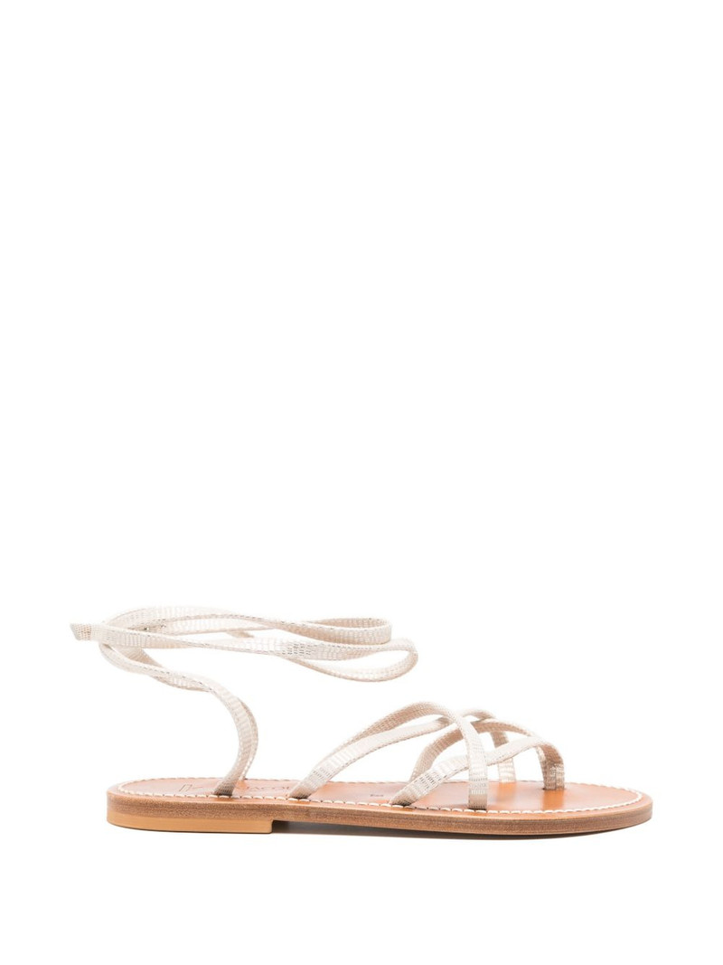 tie strappy flat sandals 1