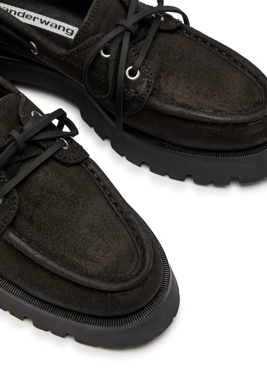 Alexander Wang Carson 50 Waxed Suede Boat Shoes - 3