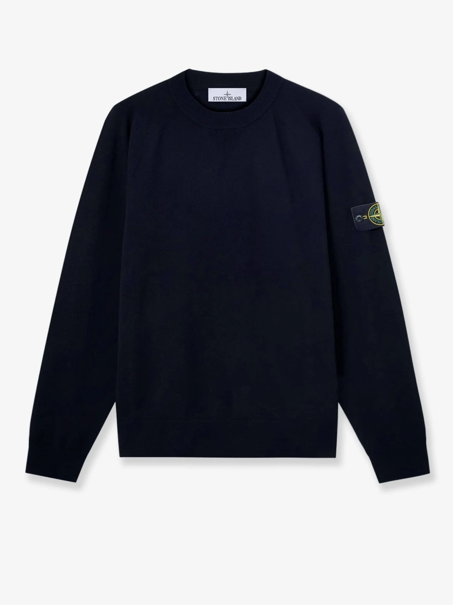 Stone Island Virgin Wool Blend Sweater Black - 1