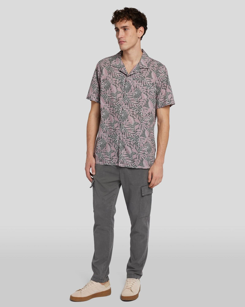 7 For All Mankind Camp Shirt in Botanical Mauve outlook