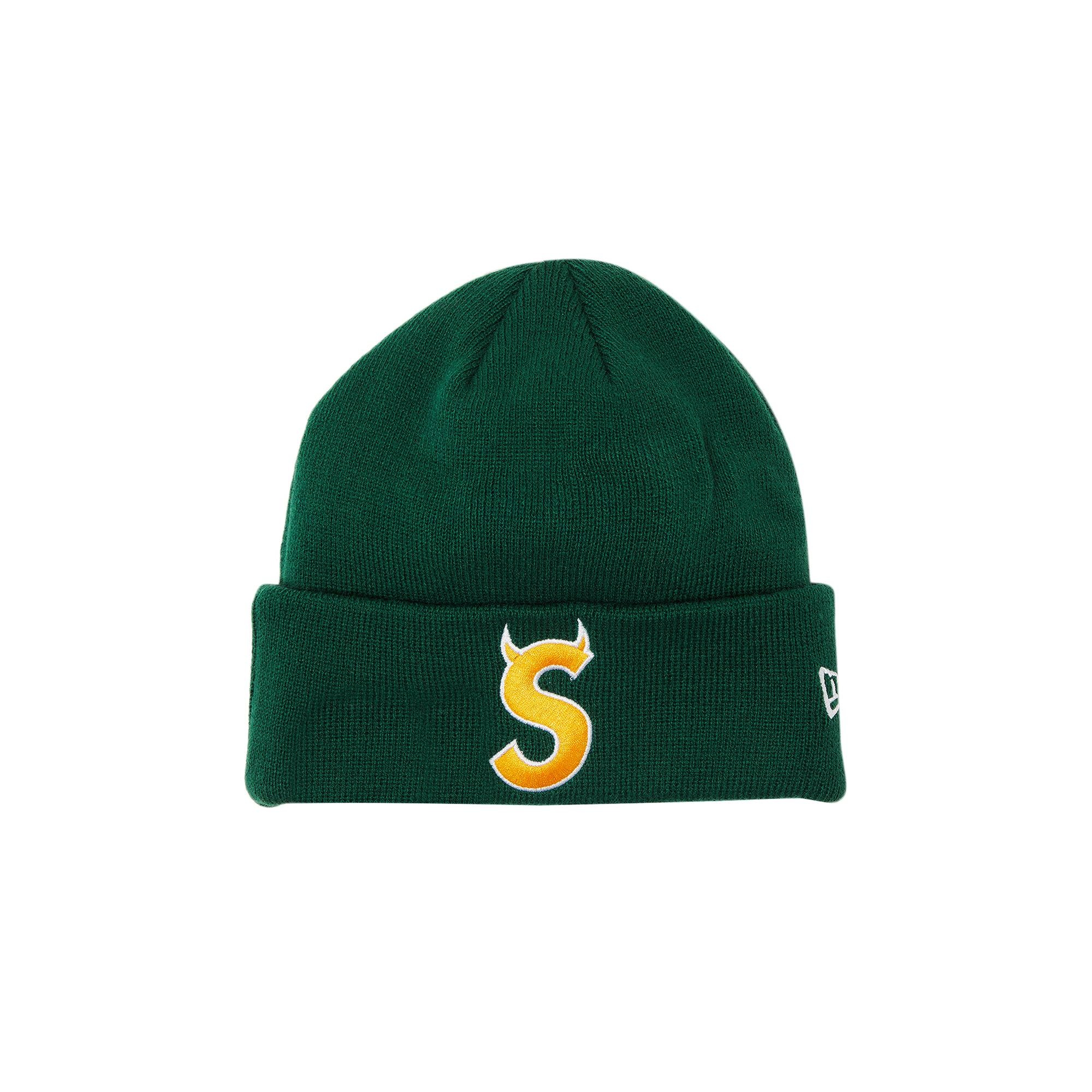 Supreme x New Era S Logo Beanie 'Dark Green' - 1