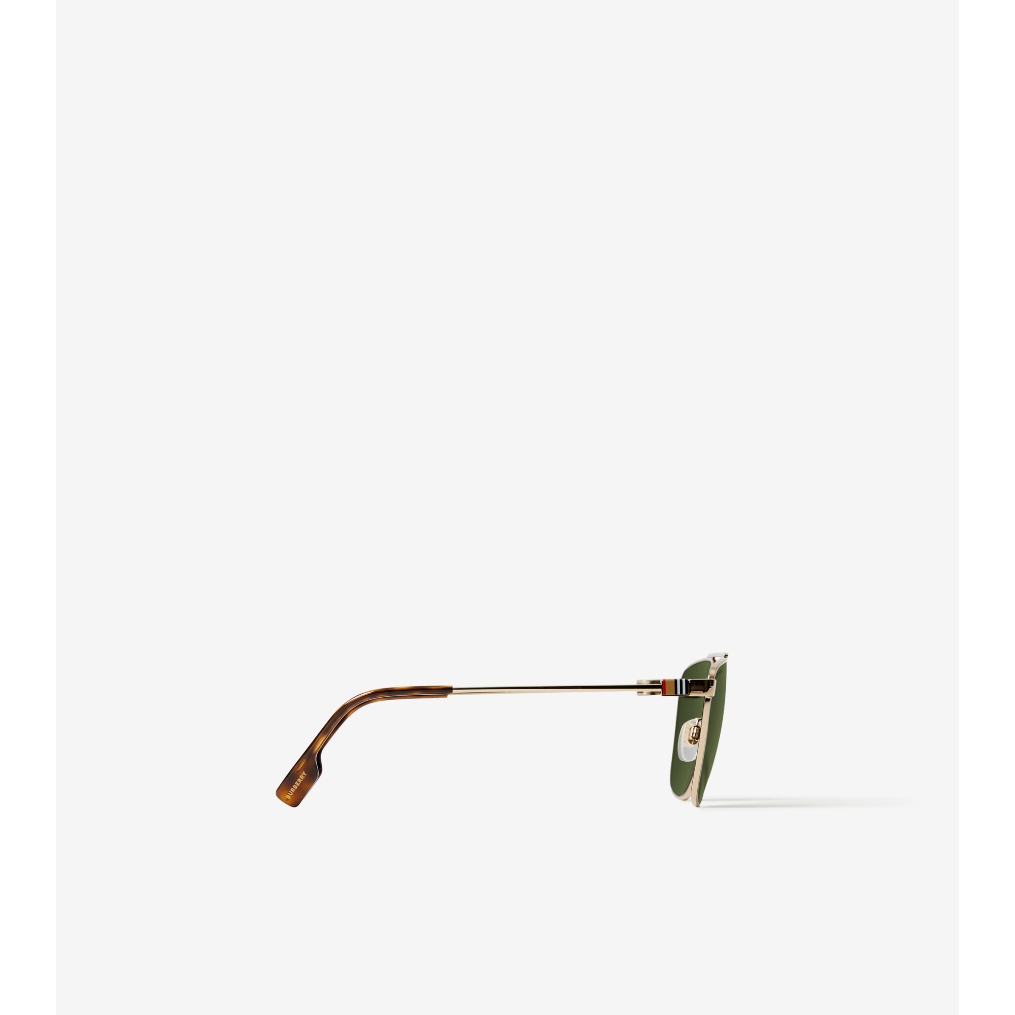 Stripe Detail Pilot Sunglasses - 2