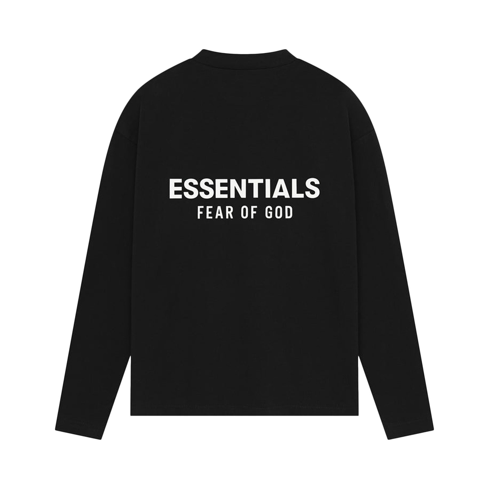 Fear of God Essentials Classic Long-Sleeve Tee 'Jet Black' - 2