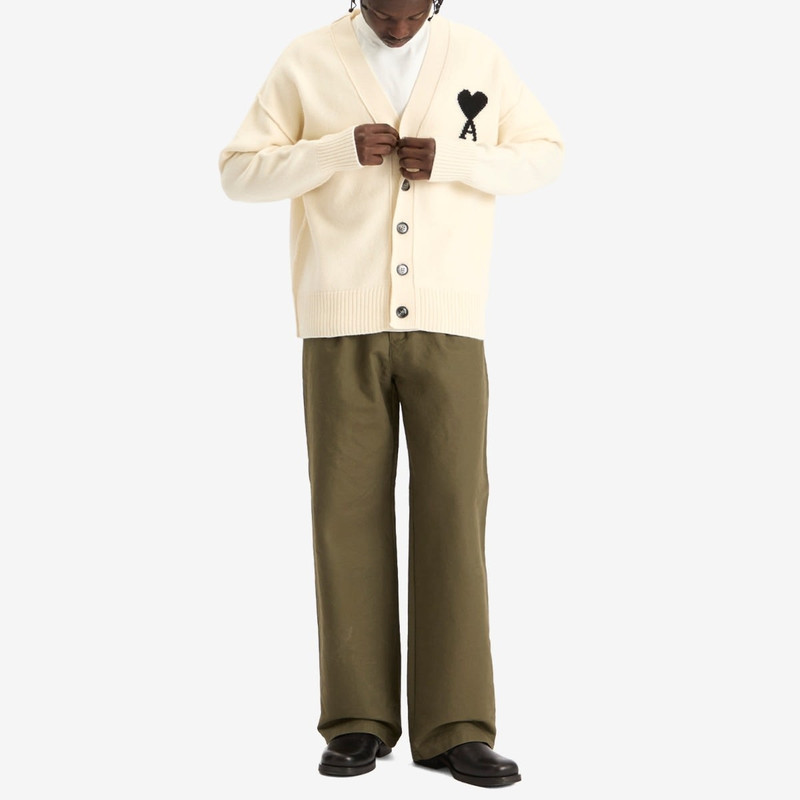 AMI Paris AMI Paris Felted Merino Wool Knit ADC Cardigan outlook