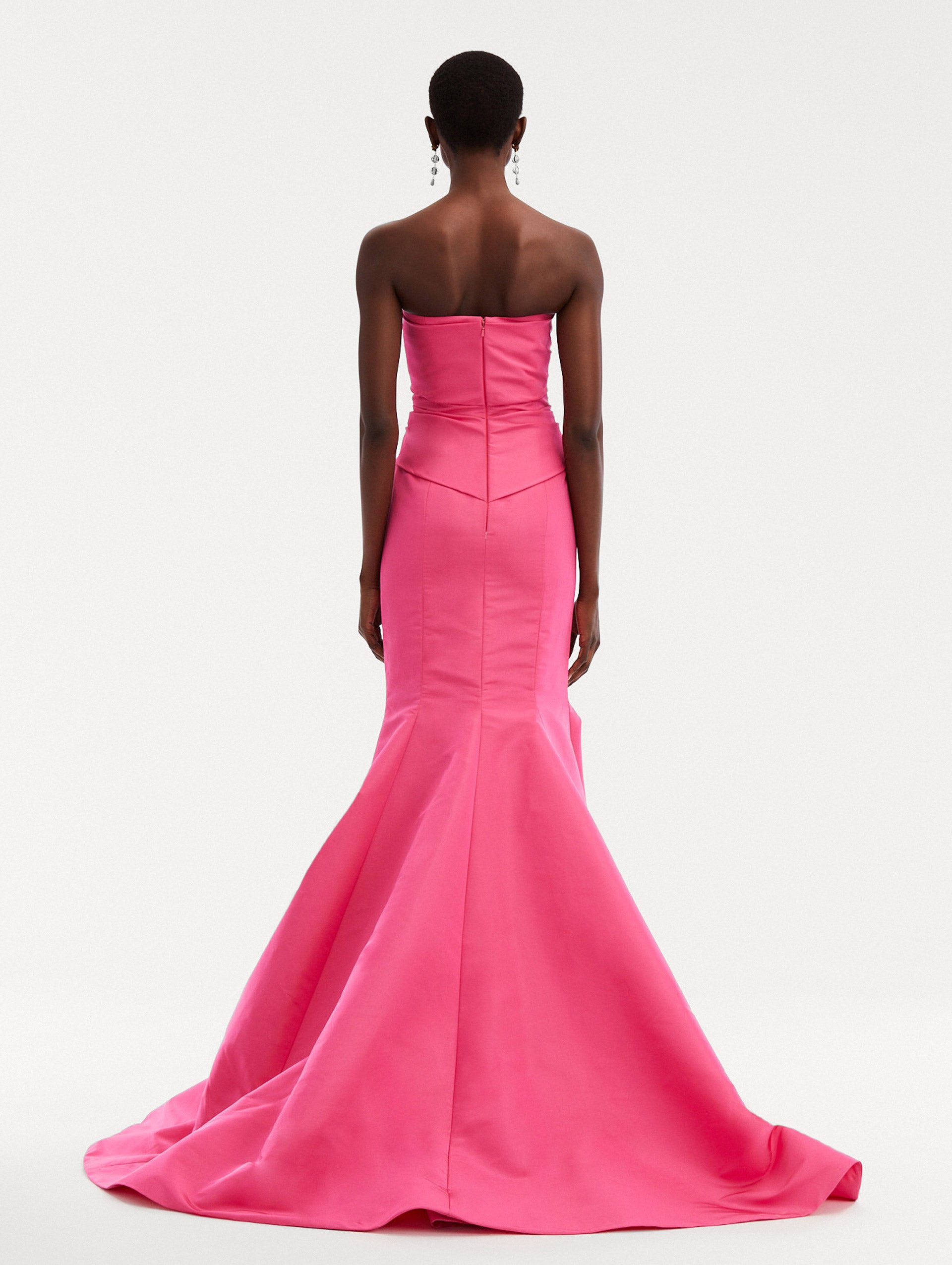 BOW DETAIL TRUMPET GOWN - 3
