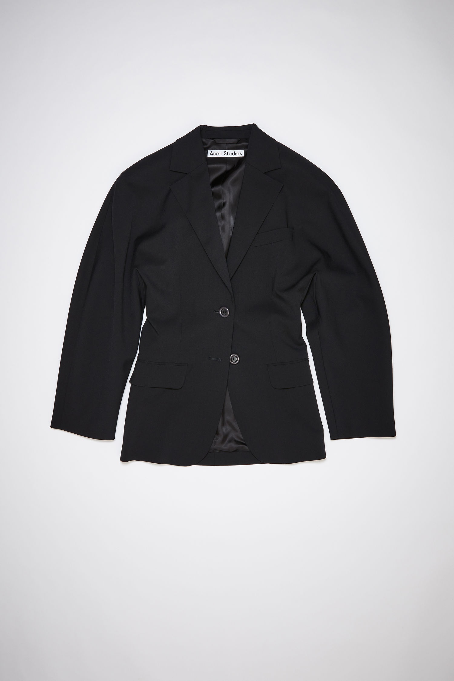 Stretch suit jacket - Black - 1