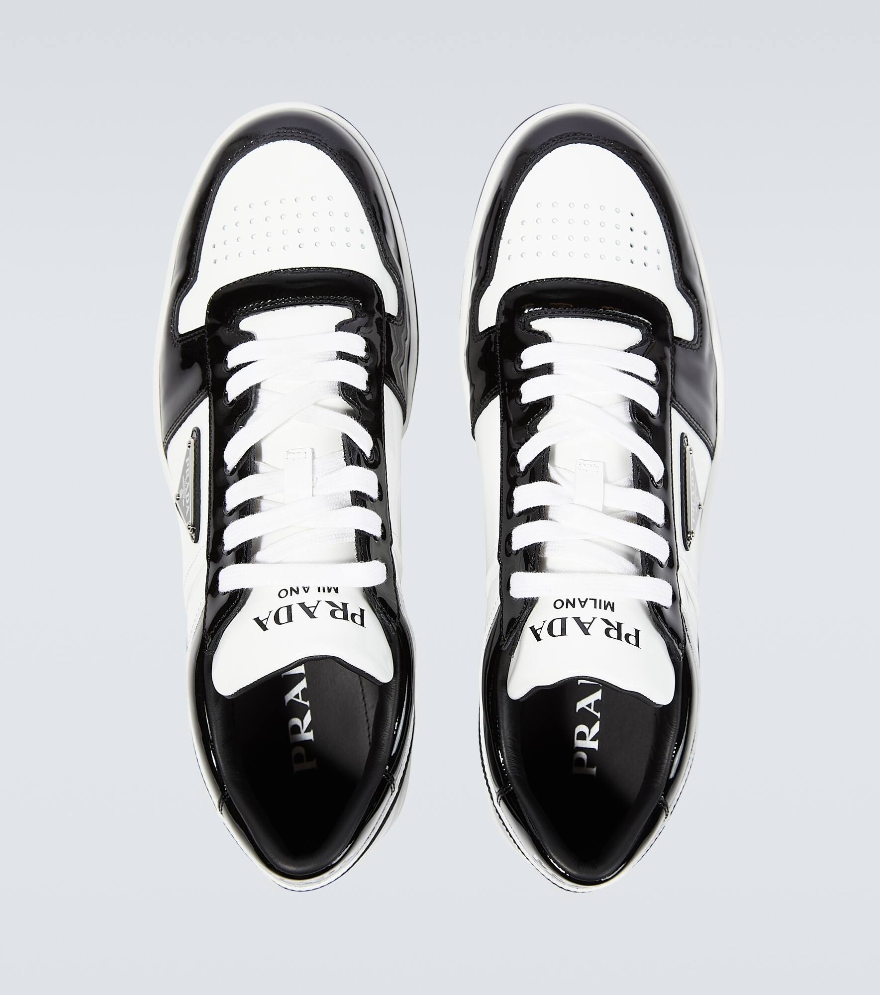 Downtown leather low-top sneakers - 4