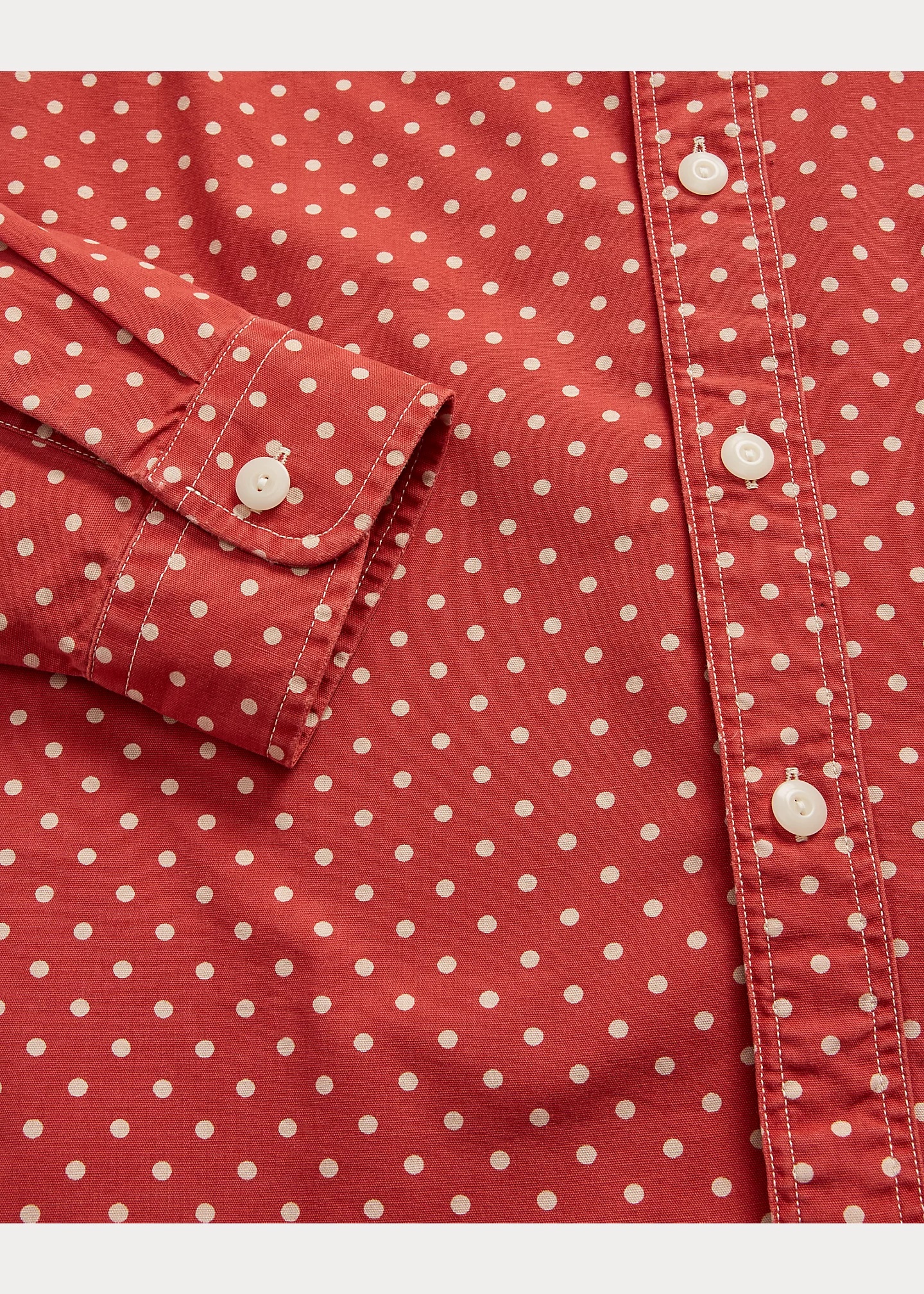 Polka-Dot Woven Workshirt - 4