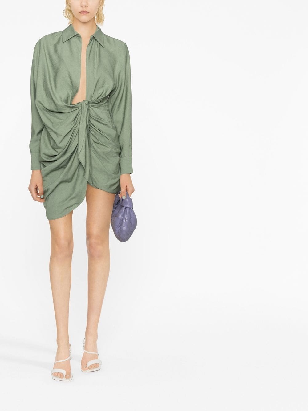 La Robe Bahia draped shirtdress - 2