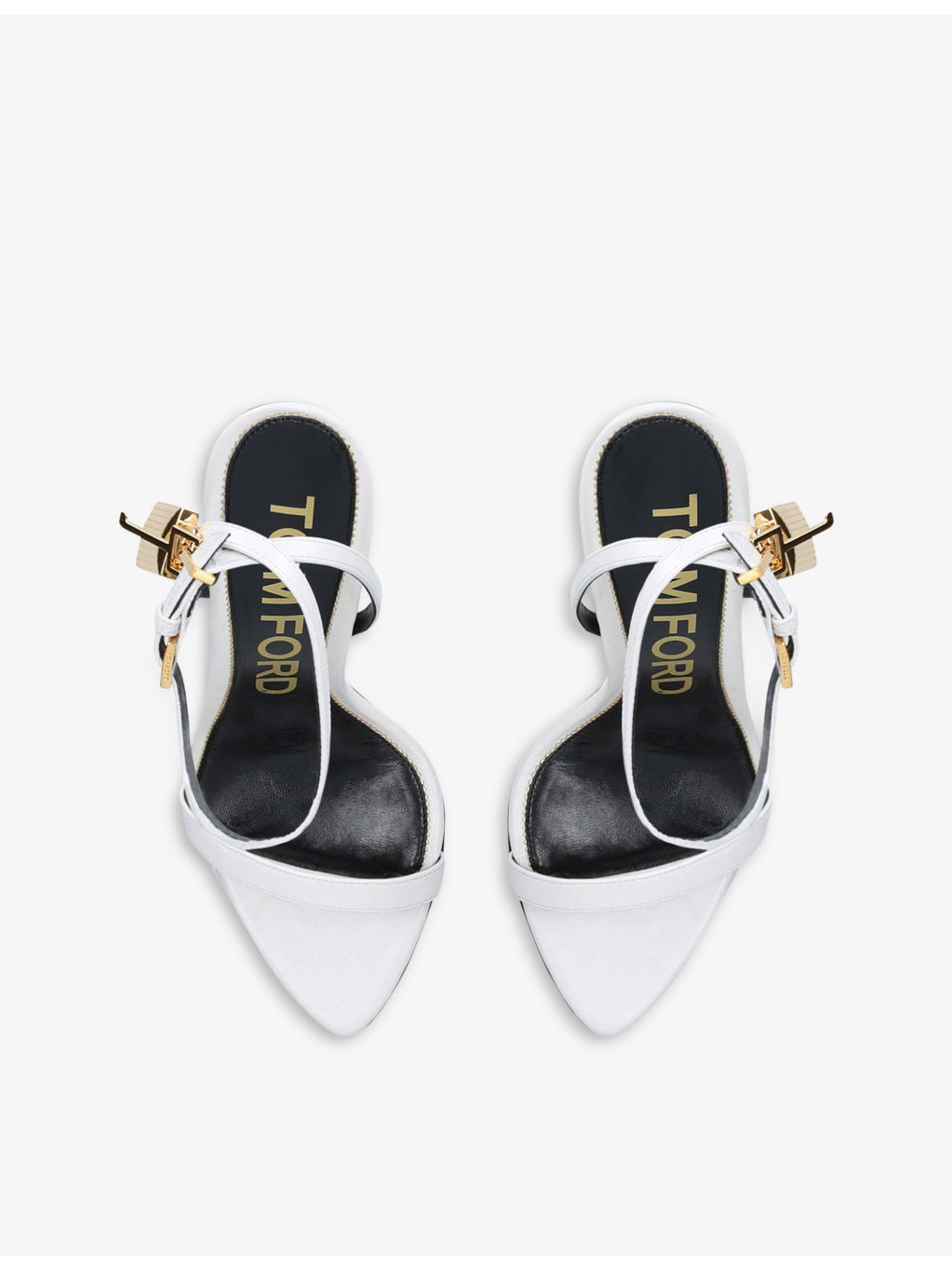 Padlock leather heeled sandals - 2