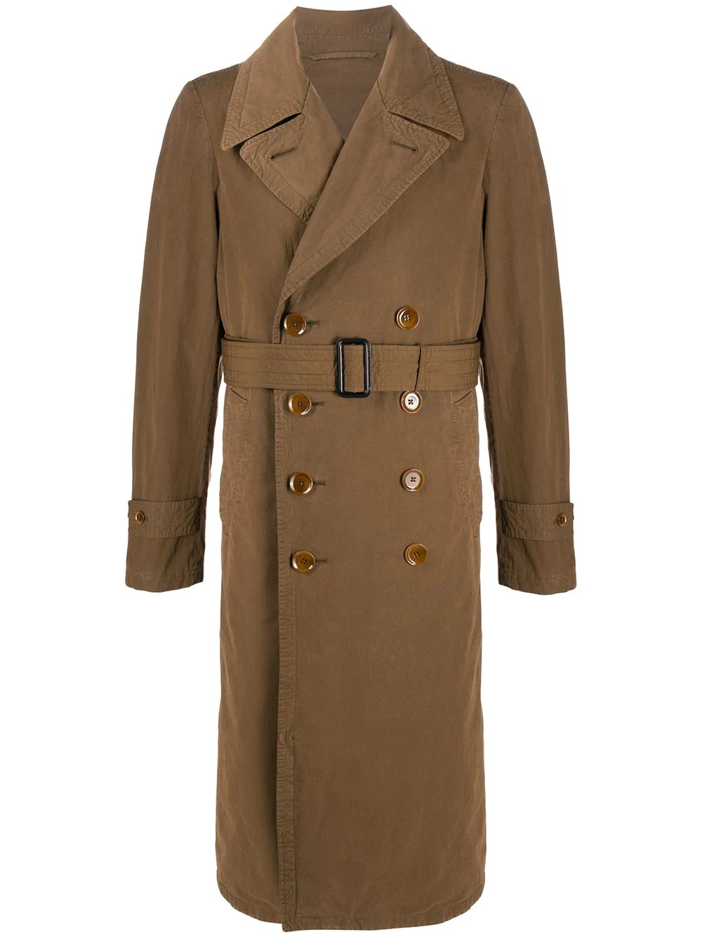 double-breasted trench coat - 1