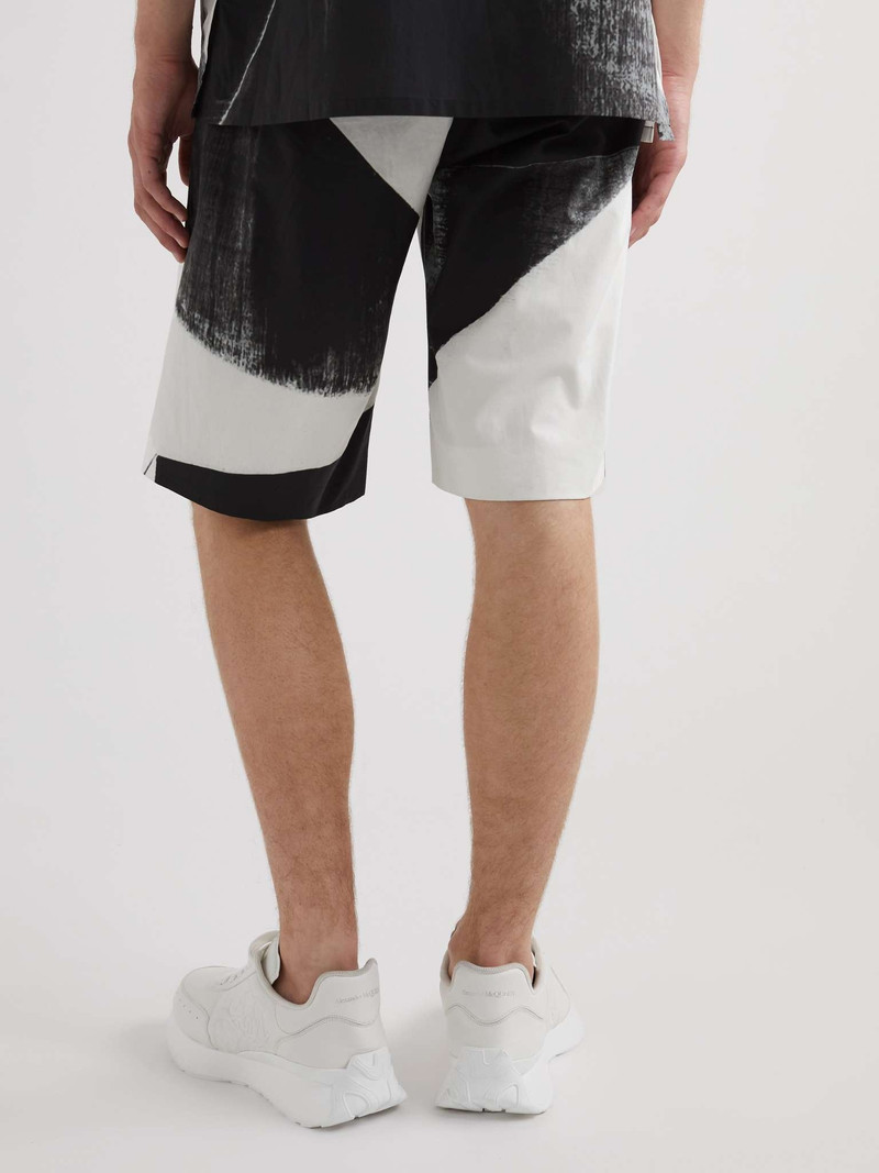 Straight-Leg Printed Cotton-Poplin Shorts 4