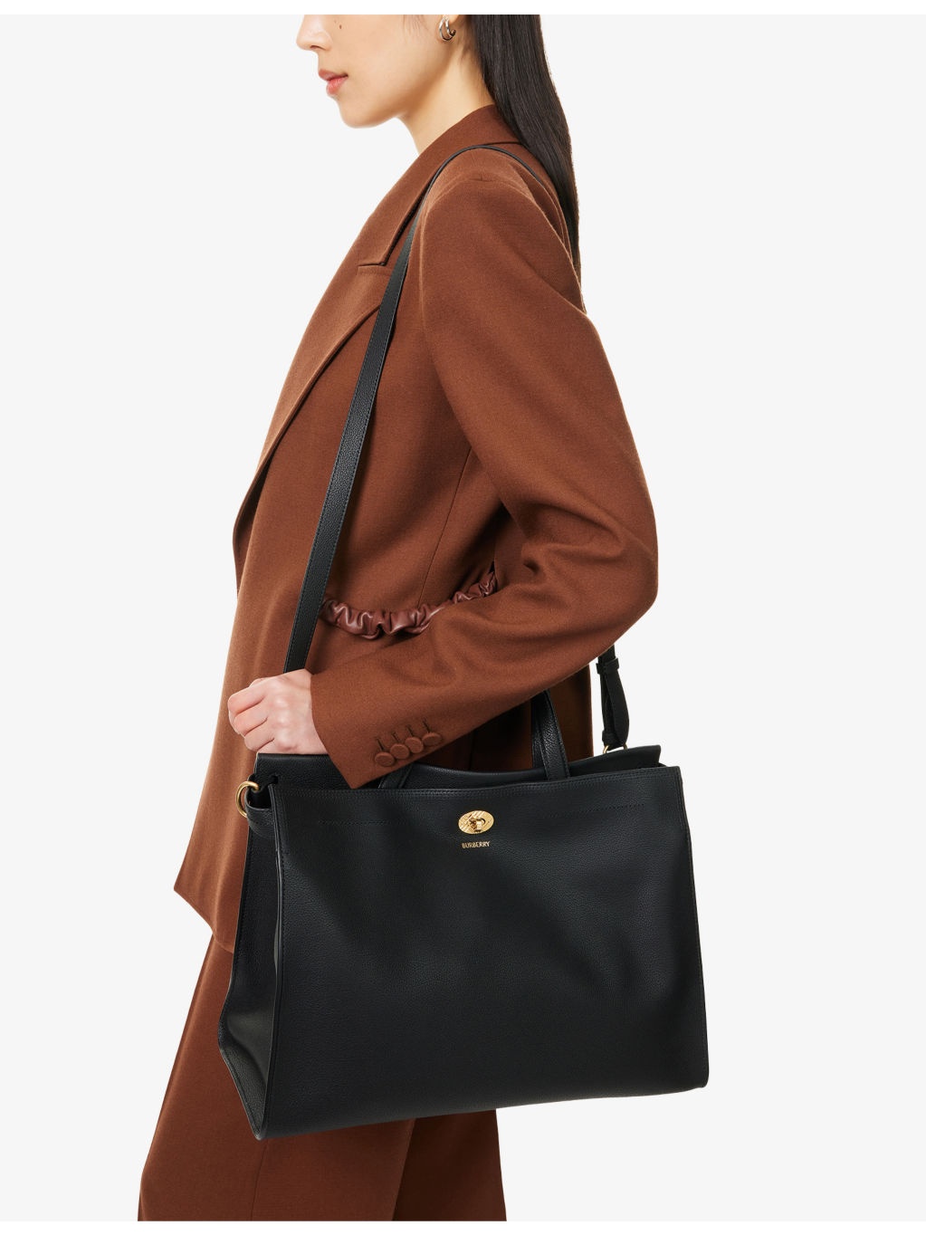 Cotswolds Medium Leather Tote Bag - 6